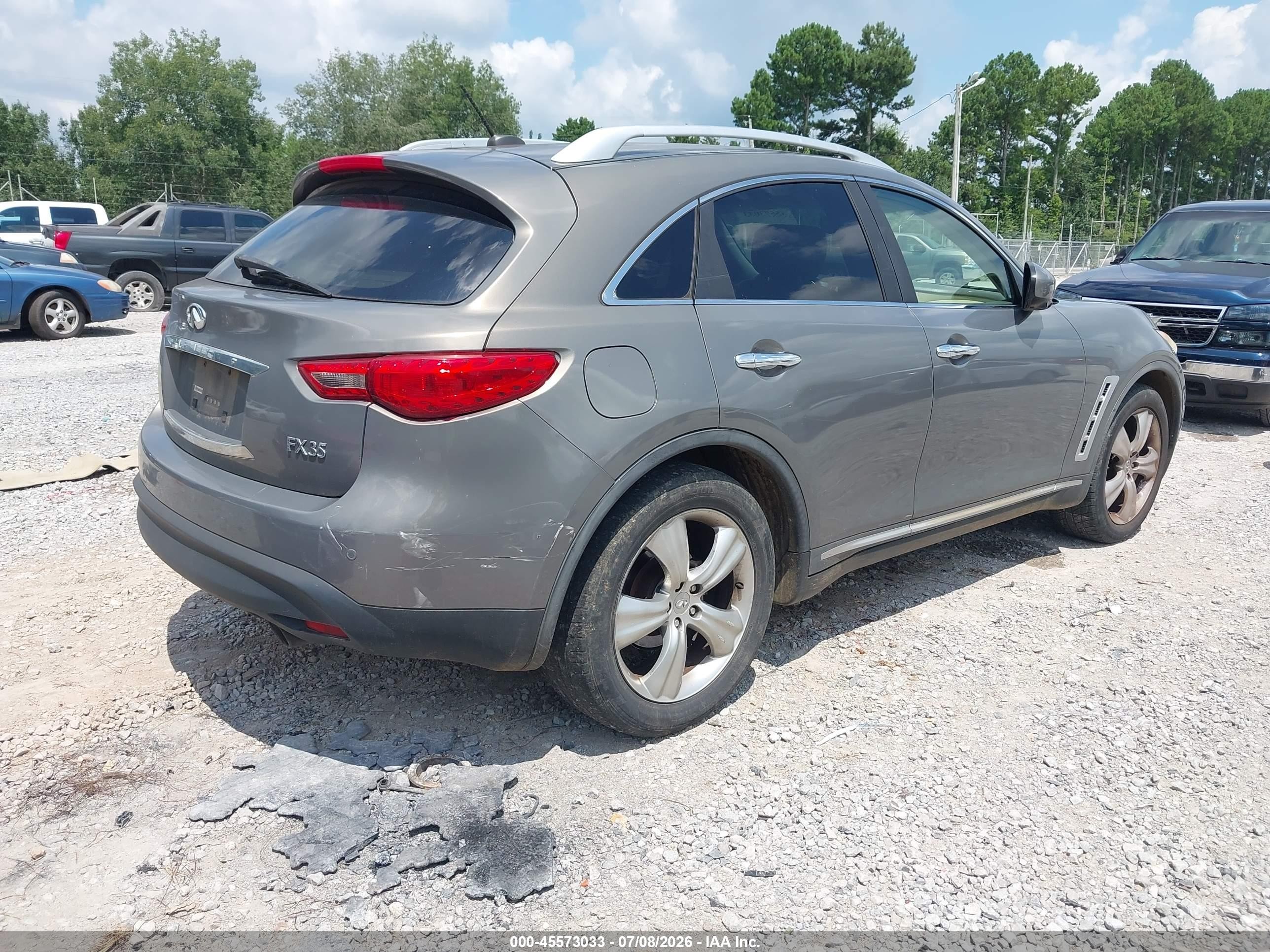 2009 Infiniti Fx35   Gold vin: JNRAS18U99M103919