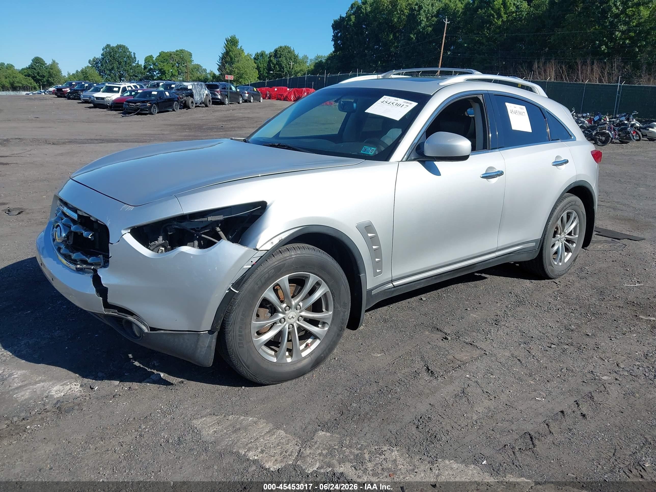 2009 Infiniti Fx35 Silver vin: JNRAS18W09M156932