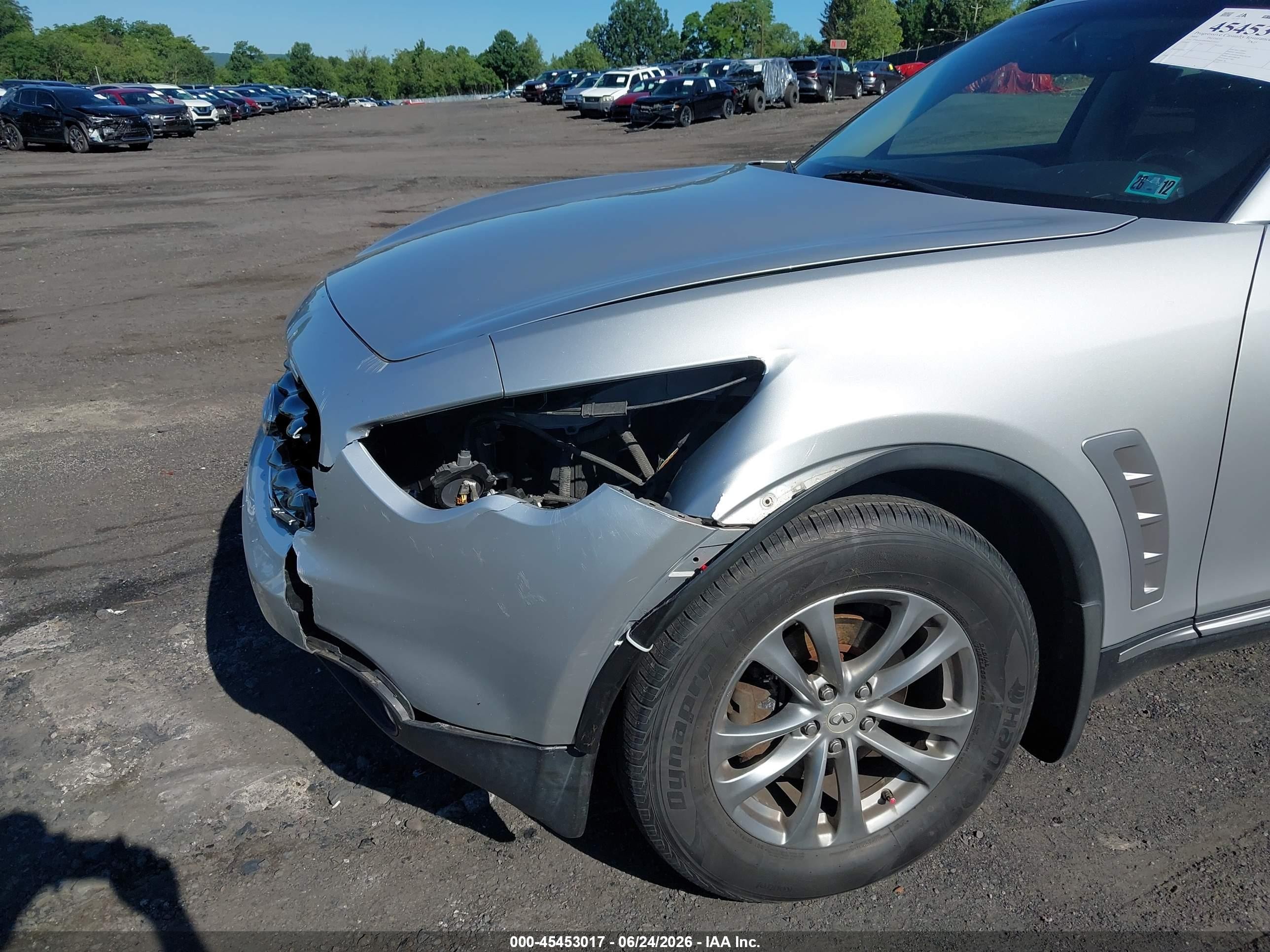 2009 Infiniti Fx35 Silver vin: JNRAS18W09M156932