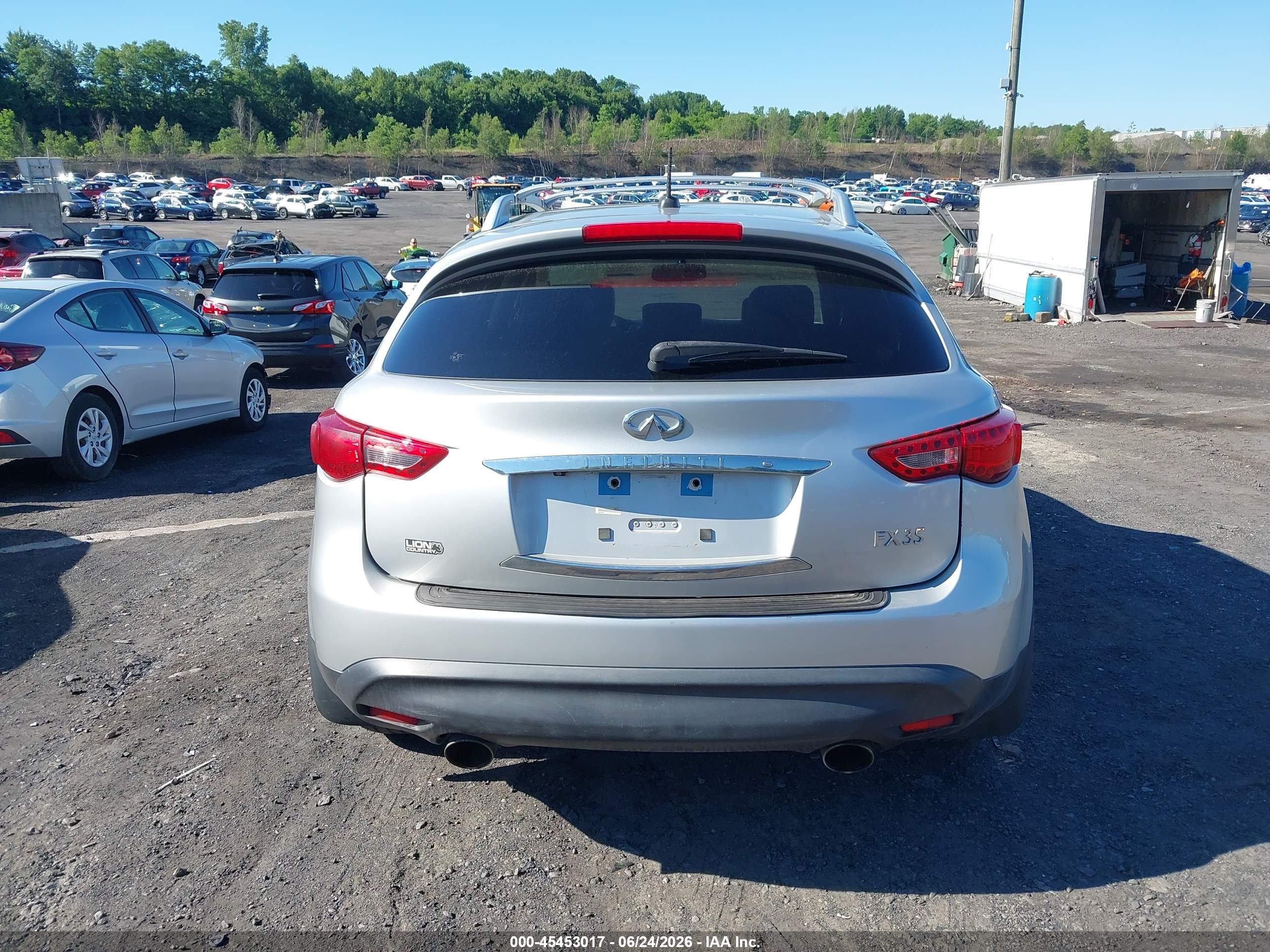 2009 Infiniti Fx35 Silver vin: JNRAS18W09M156932