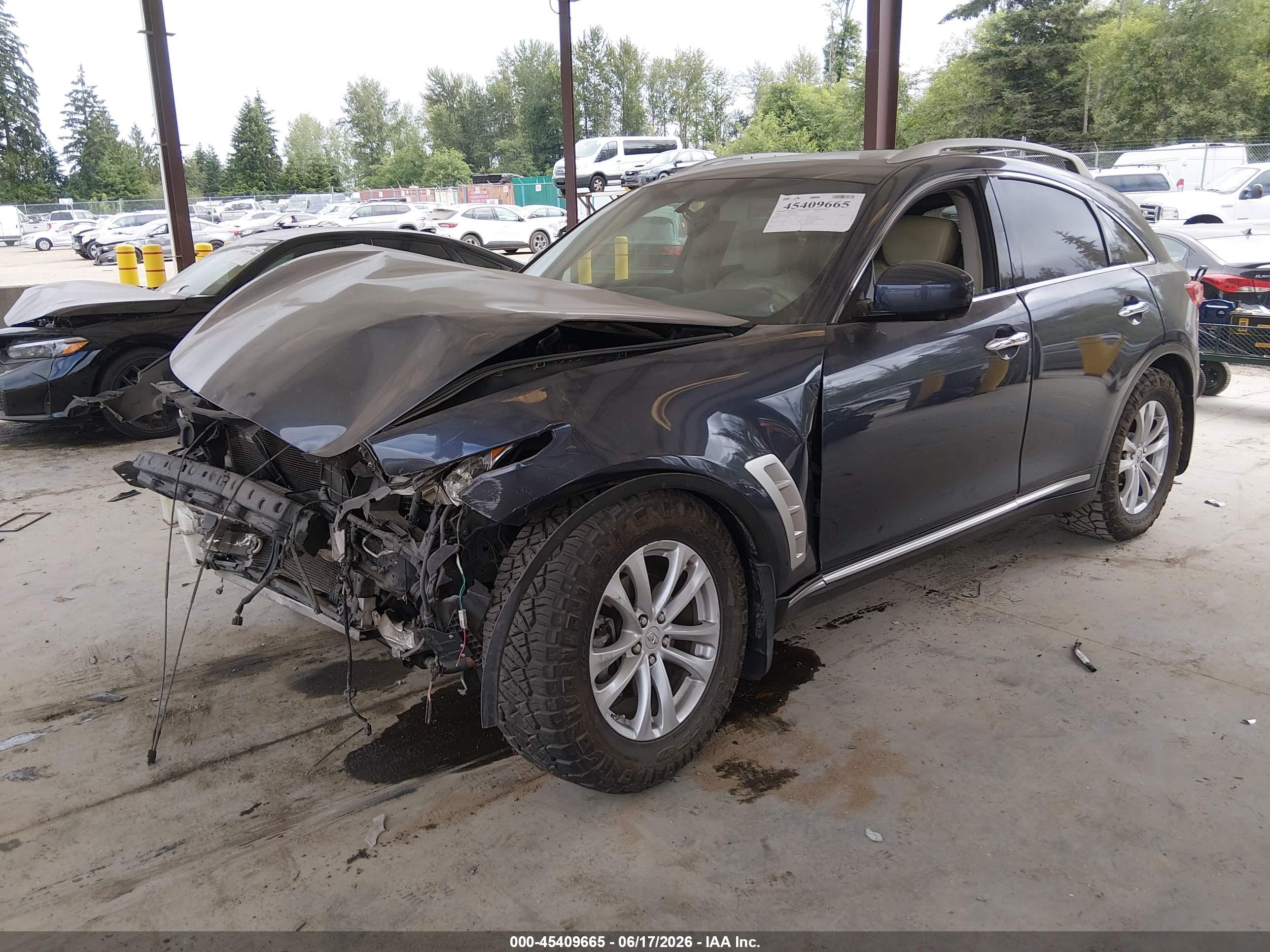2009 Infiniti Fx35 Gray vin: JNRAS18W29M151523