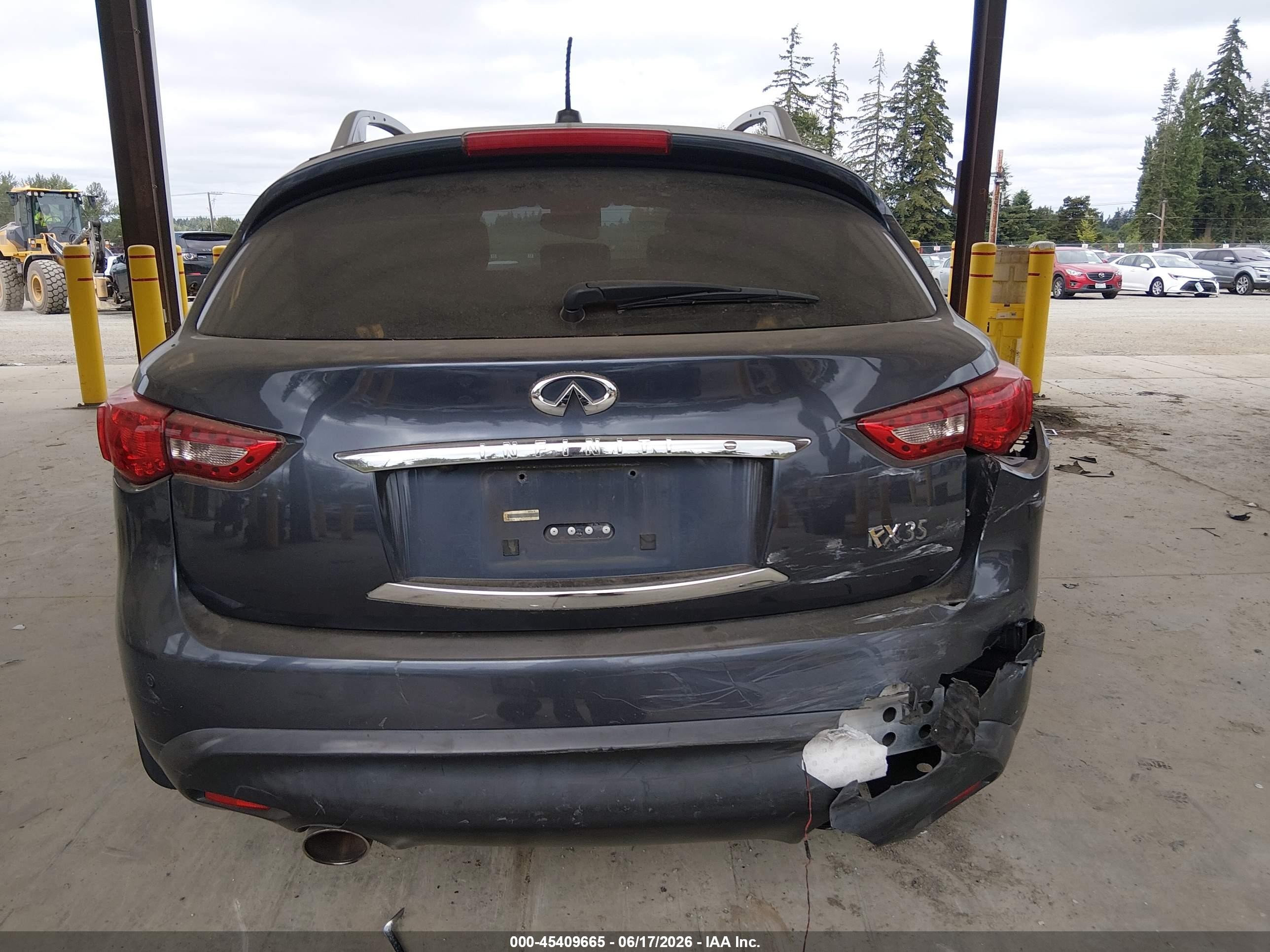 2009 Infiniti Fx35 Gray vin: JNRAS18W29M151523