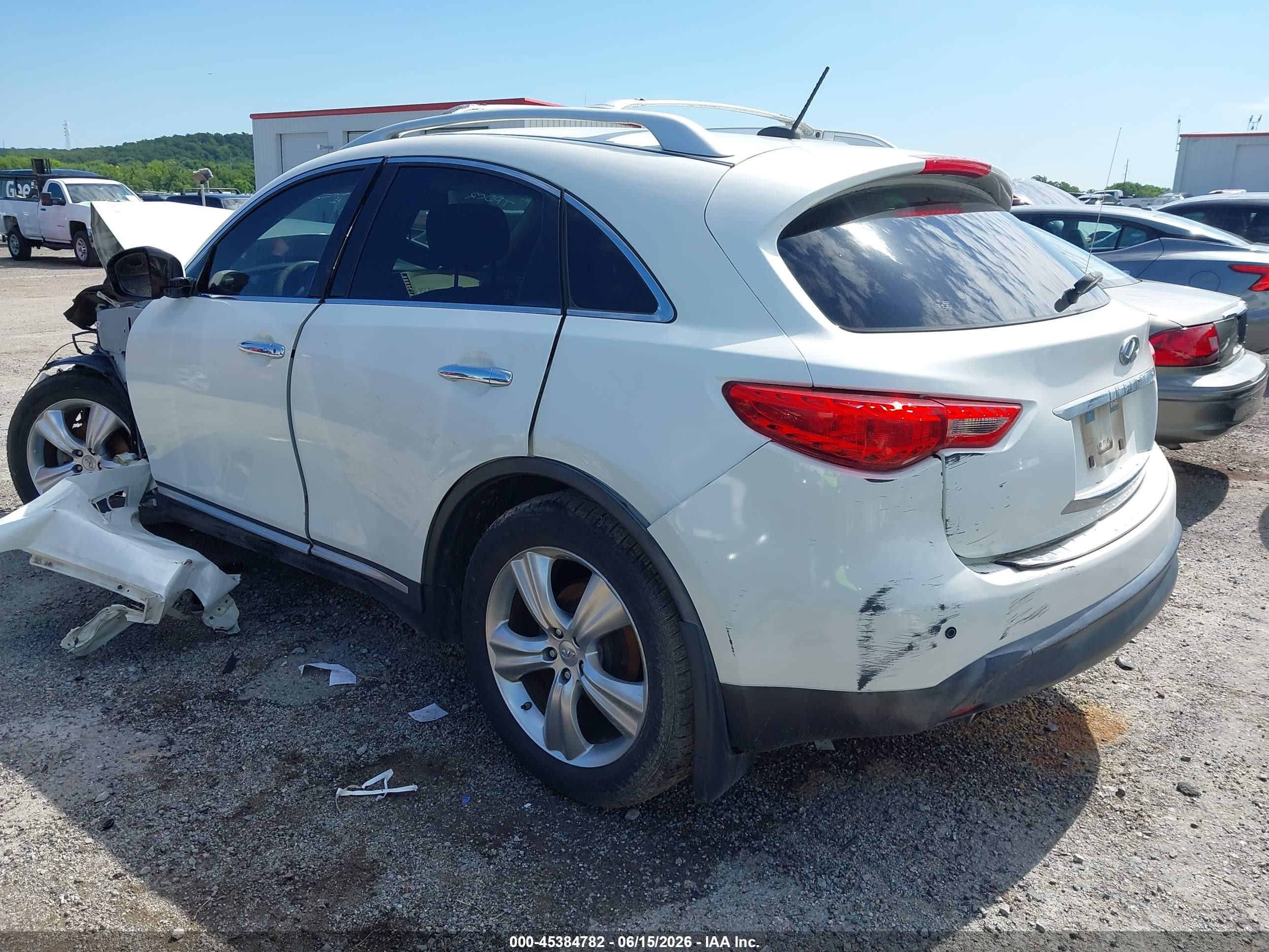 2009 Infiniti Fx35 White vin: JNRAS18W59M159244