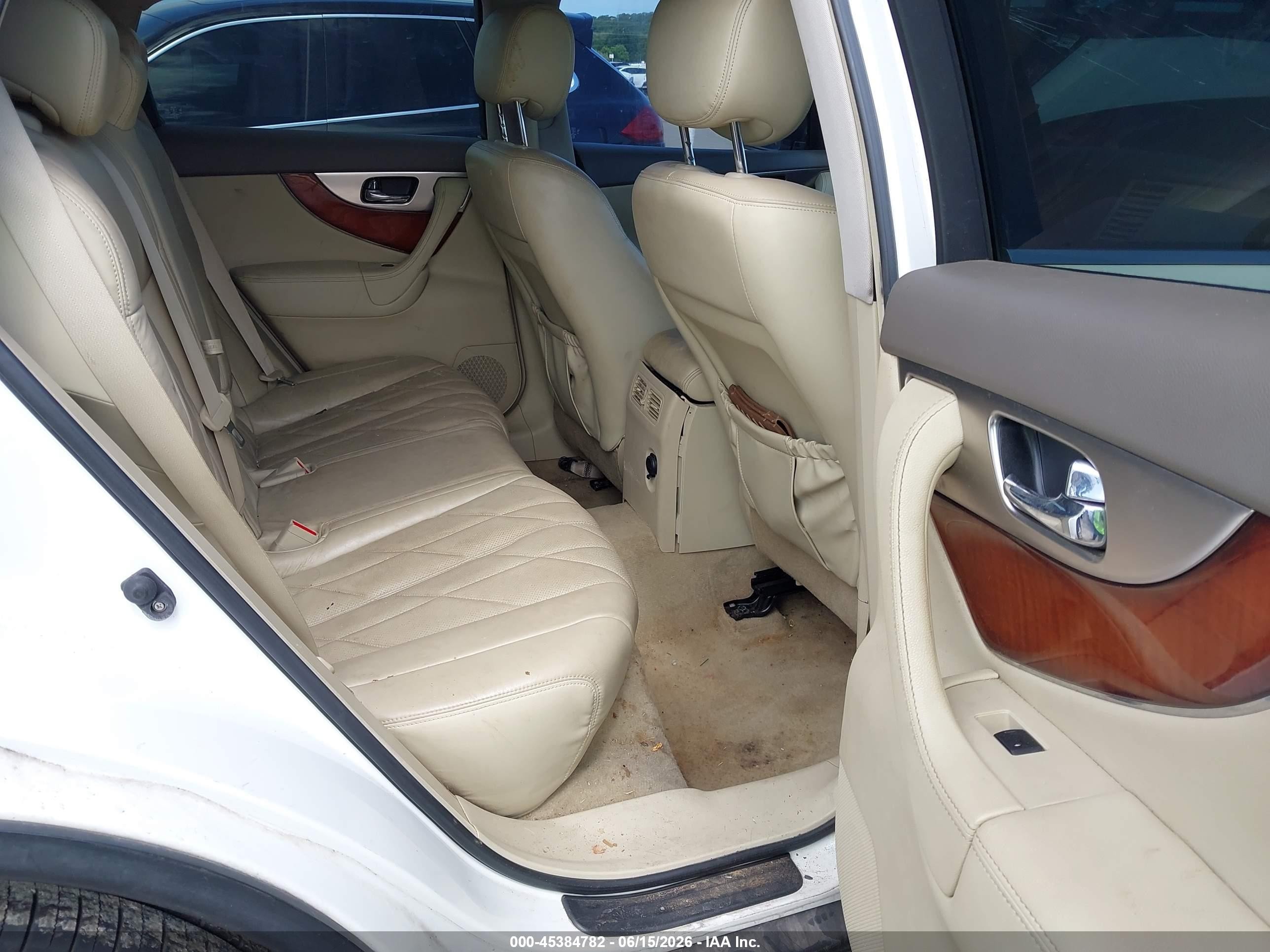 2009 Infiniti Fx35 White vin: JNRAS18W59M159244