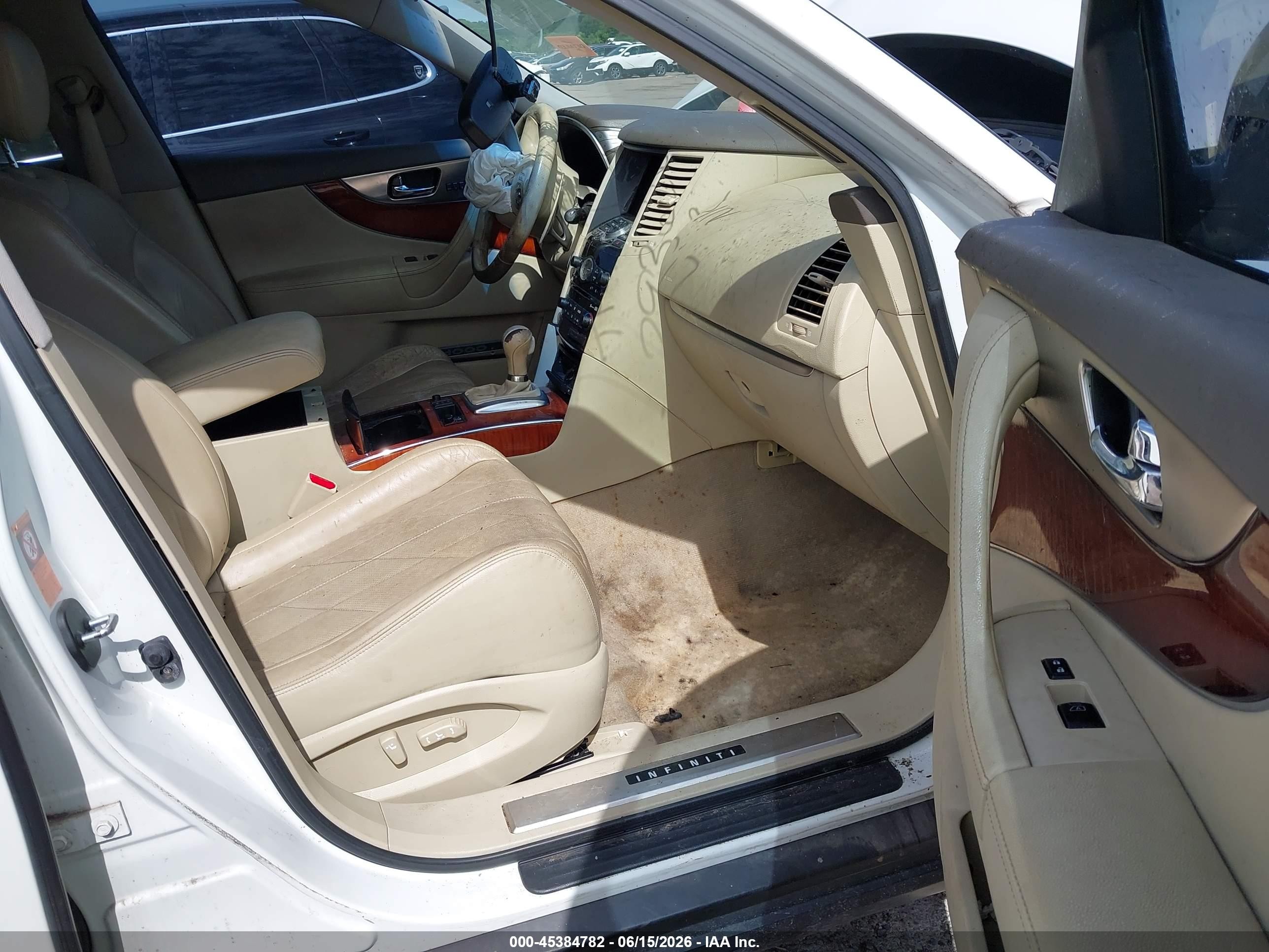 2009 Infiniti Fx35 White vin: JNRAS18W59M159244