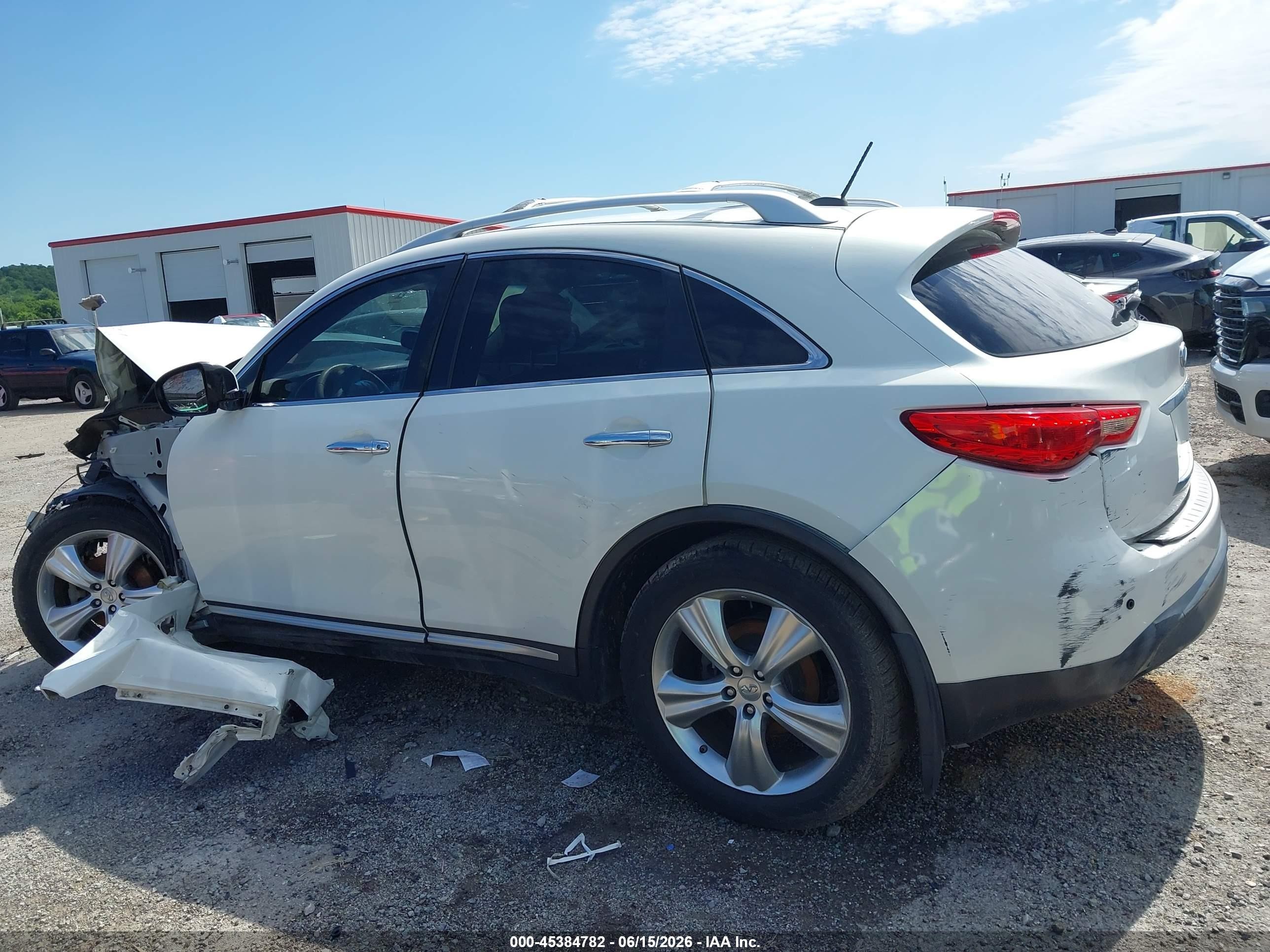 2009 Infiniti Fx35 White vin: JNRAS18W59M159244