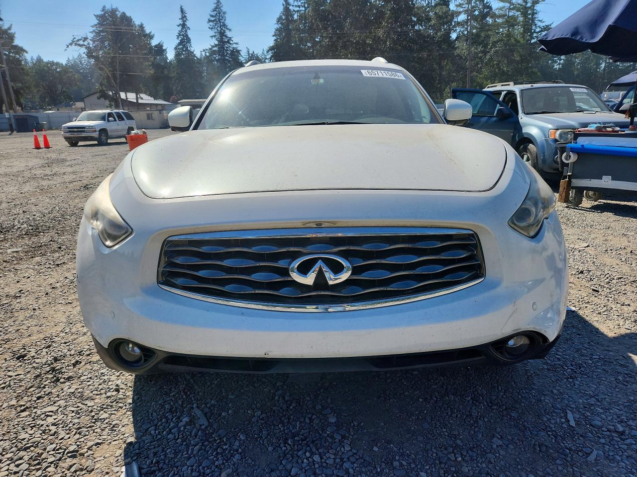 2009 Infiniti Fx35 Base Белый vin: JNRAS18W99M153043