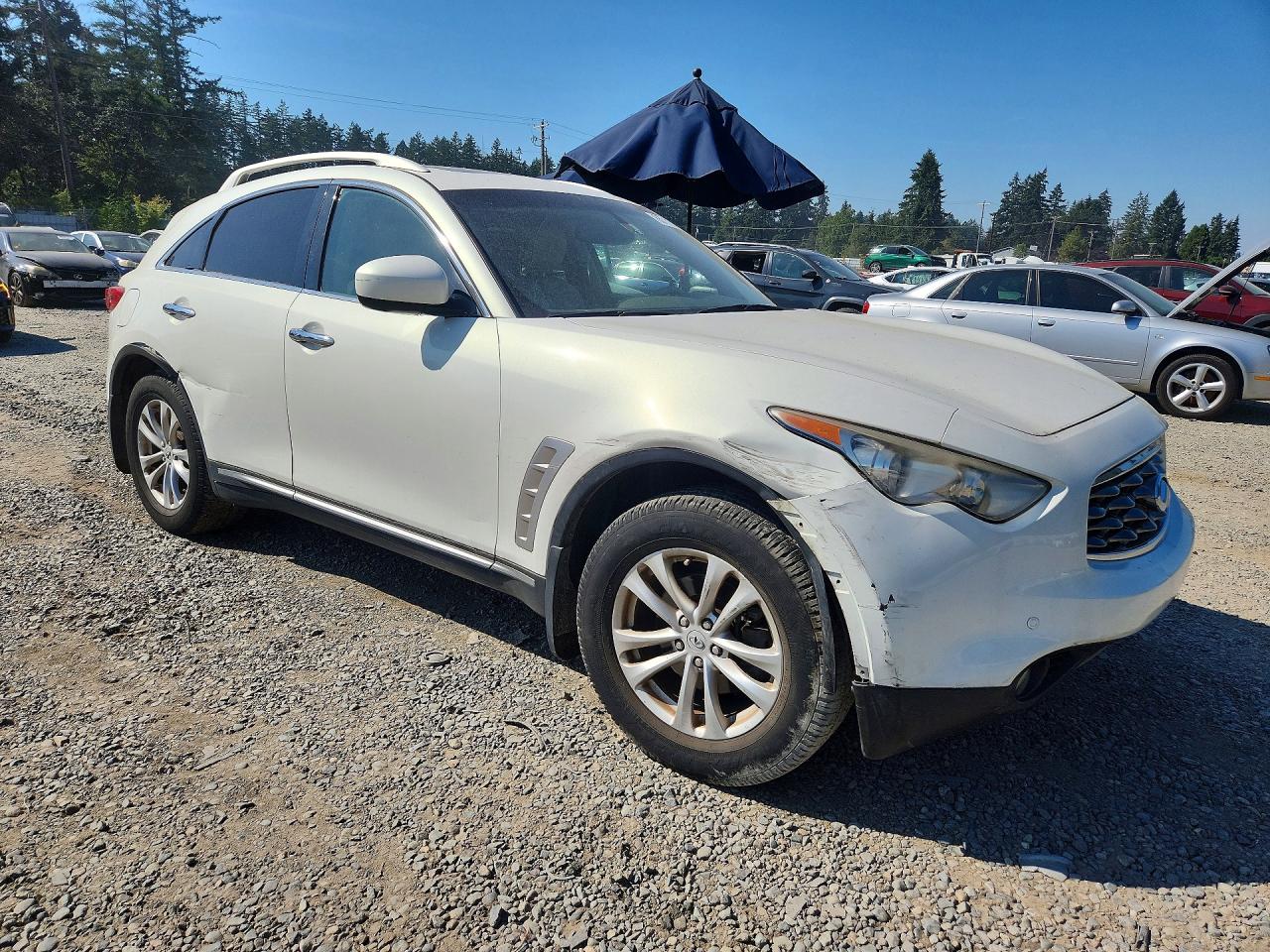 2009 Infiniti Fx35 Base Белый vin: JNRAS18W99M153043