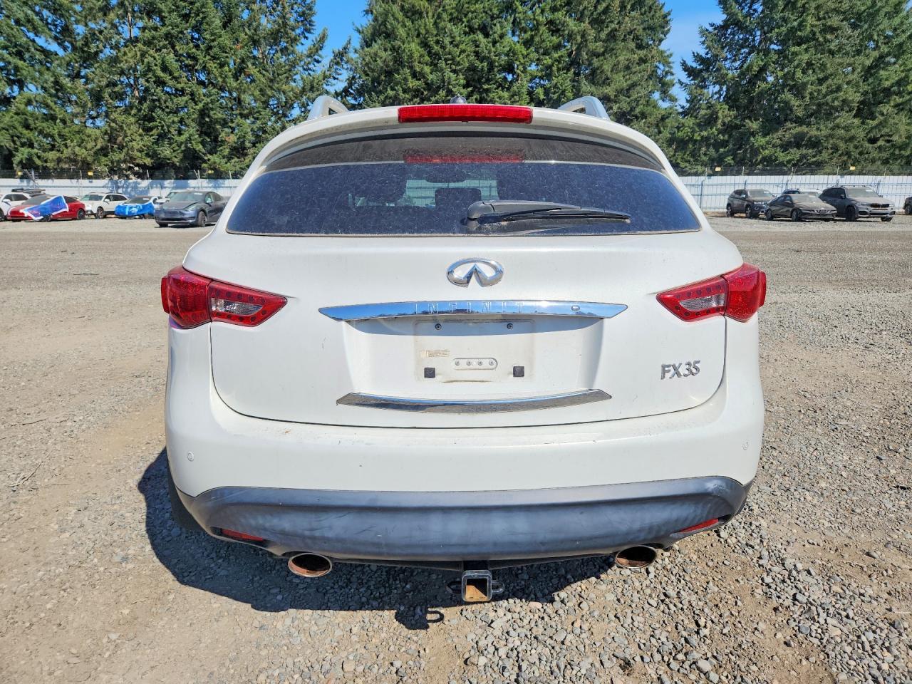 2009 Infiniti Fx35 Base Белый vin: JNRAS18W99M153043