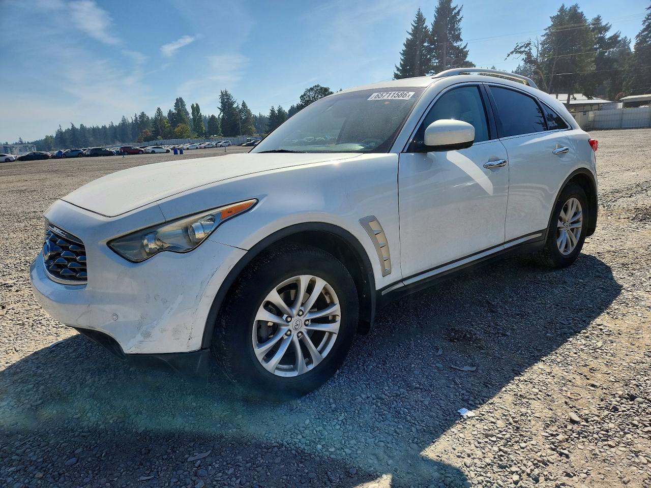 2009 Infiniti Fx35 Base White vin: JNRAS18W99M153043