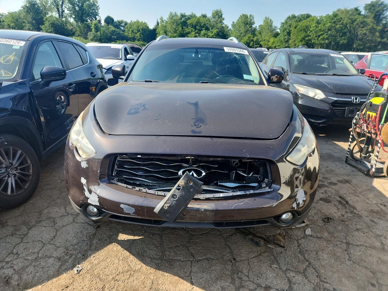 2009 Infiniti Fx35 Base Purple vin: JNRAS18W99M156329