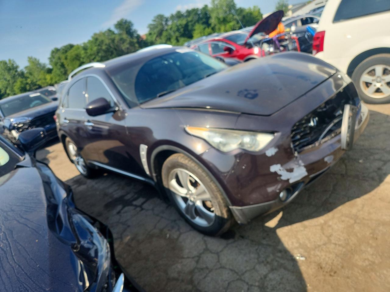 2009 Infiniti Fx35 Base Purple vin: JNRAS18W99M156329