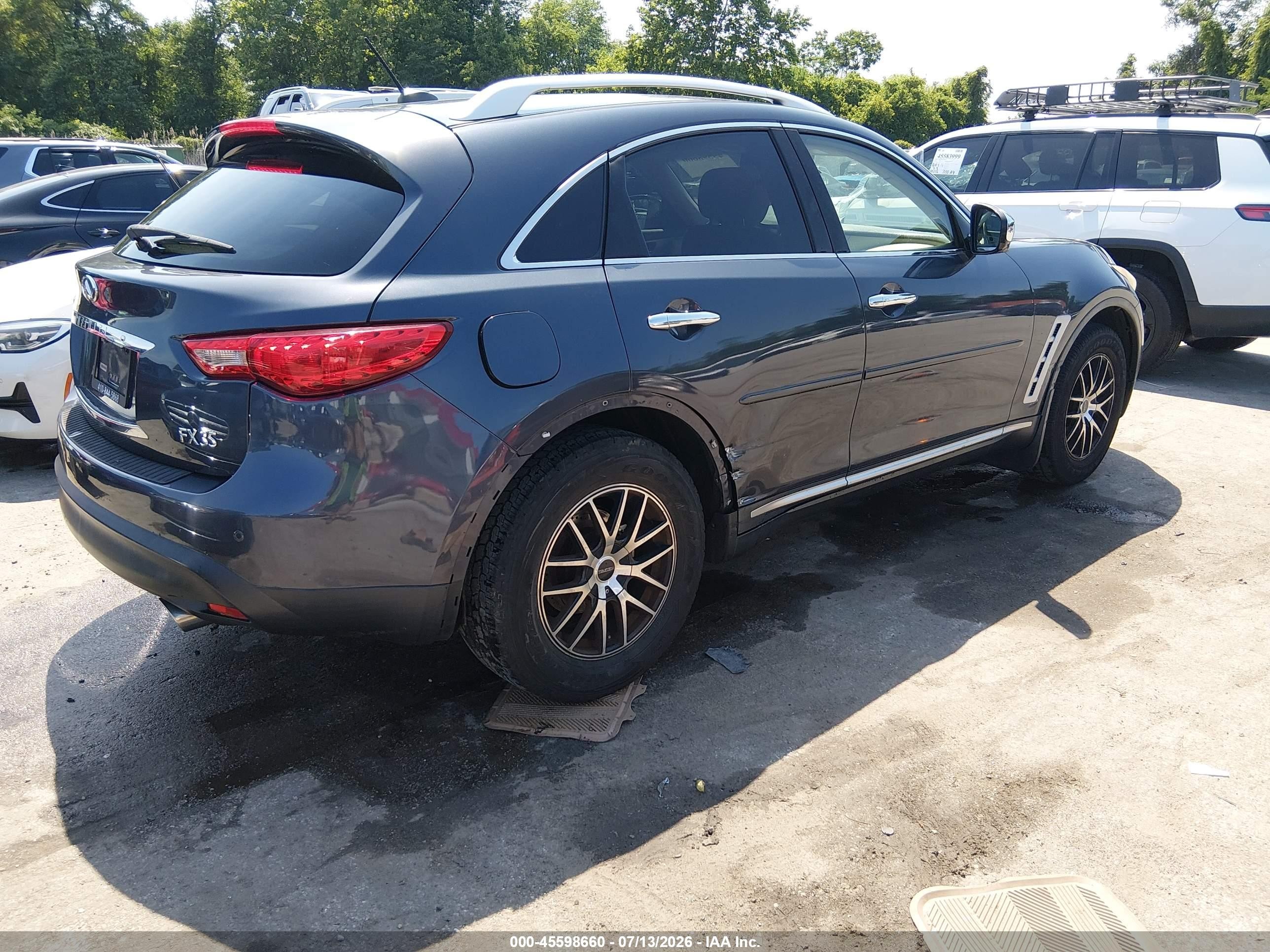 2009 Infiniti Fx35   Gray vin: JNRAS18W99M159070
