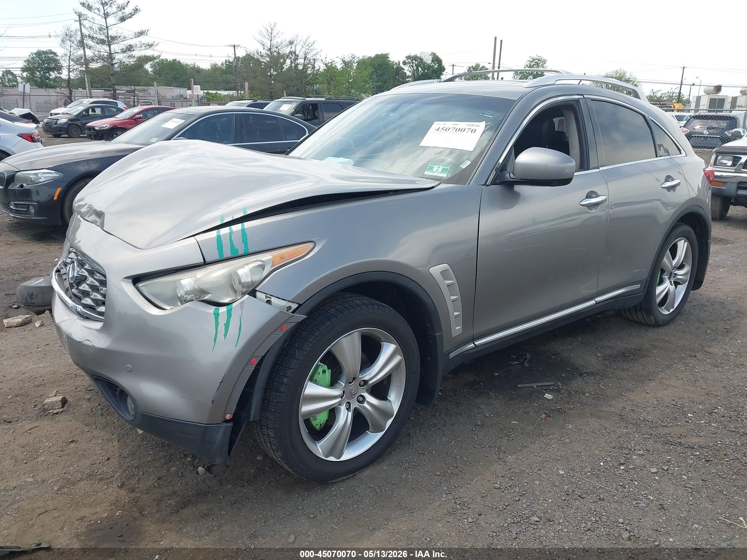 2009 Infiniti Fx35   Gray vin: JNRAS18WX9M155903