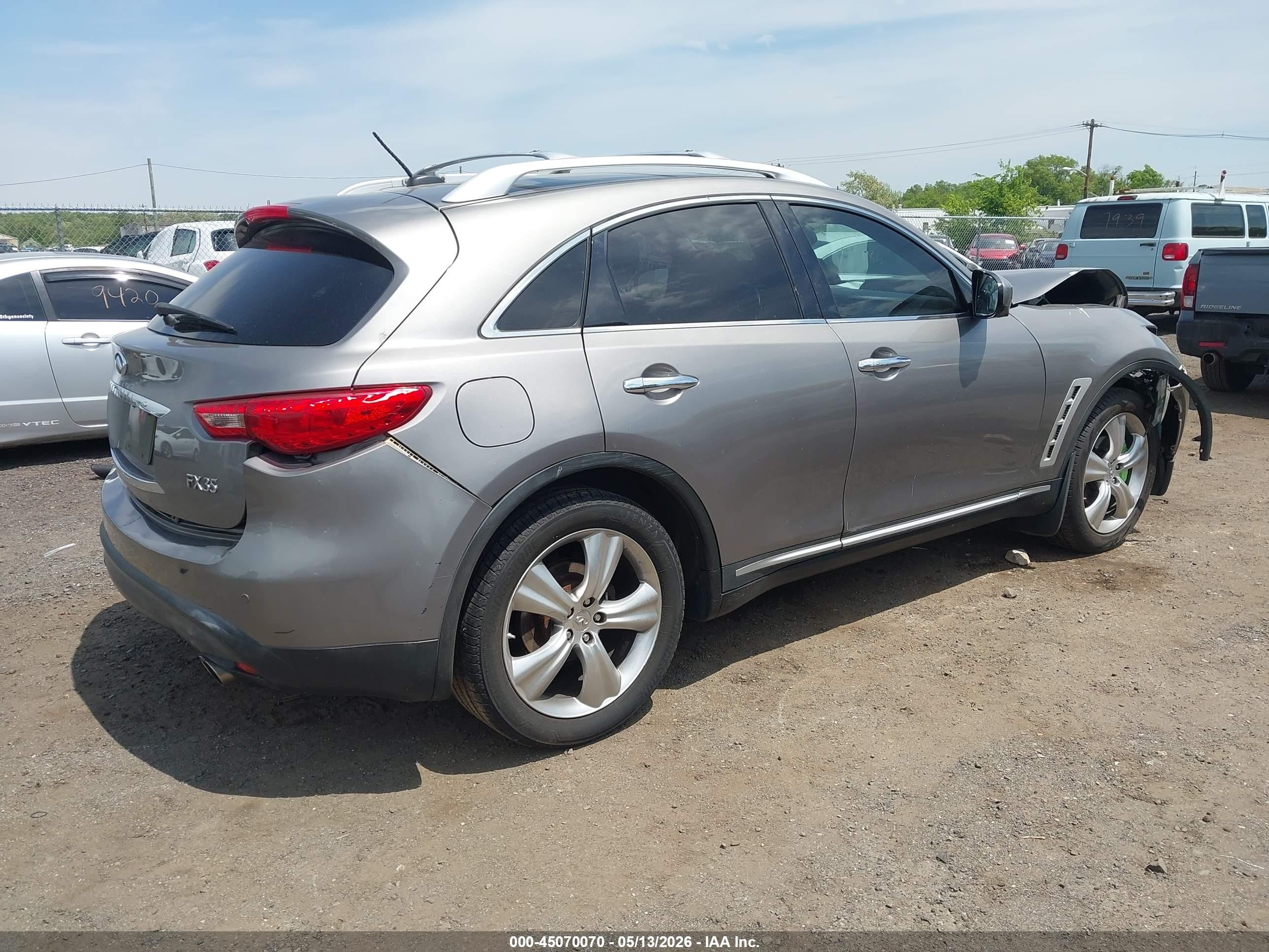 2009 Infiniti Fx35   Gray vin: JNRAS18WX9M155903