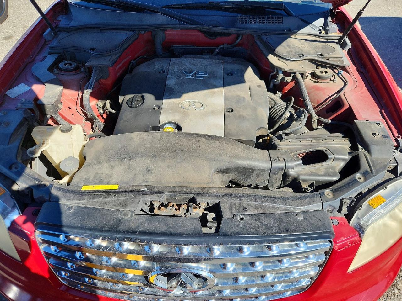 2003 Infiniti Fx45 Base Красный vin: JNRBS08W33X404353