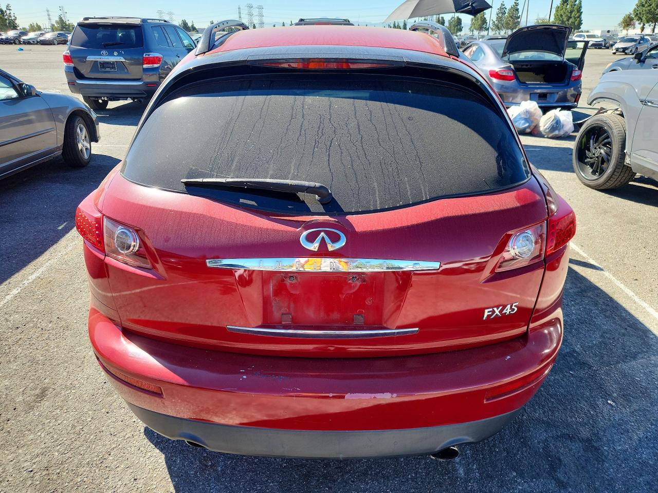 2003 Infiniti Fx45 Base Красный vin: JNRBS08W33X404353