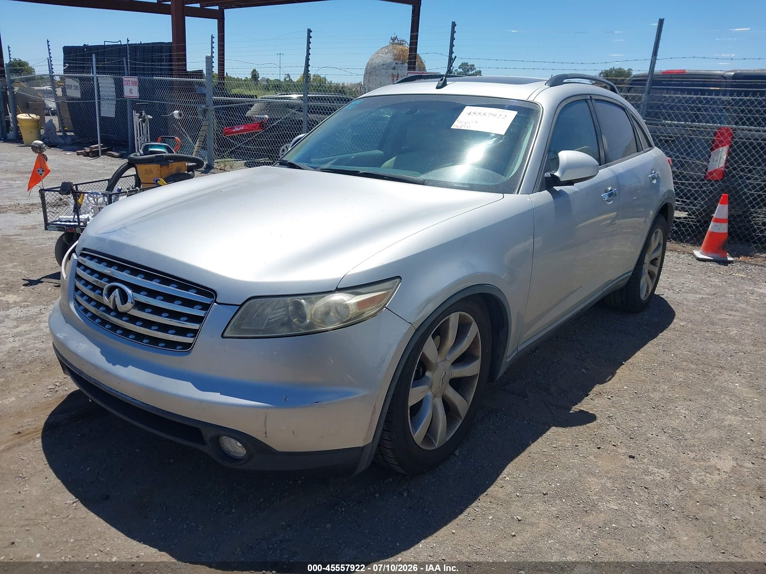2003 Infiniti Fx45 Silver vin: JNRBS08W53X002981