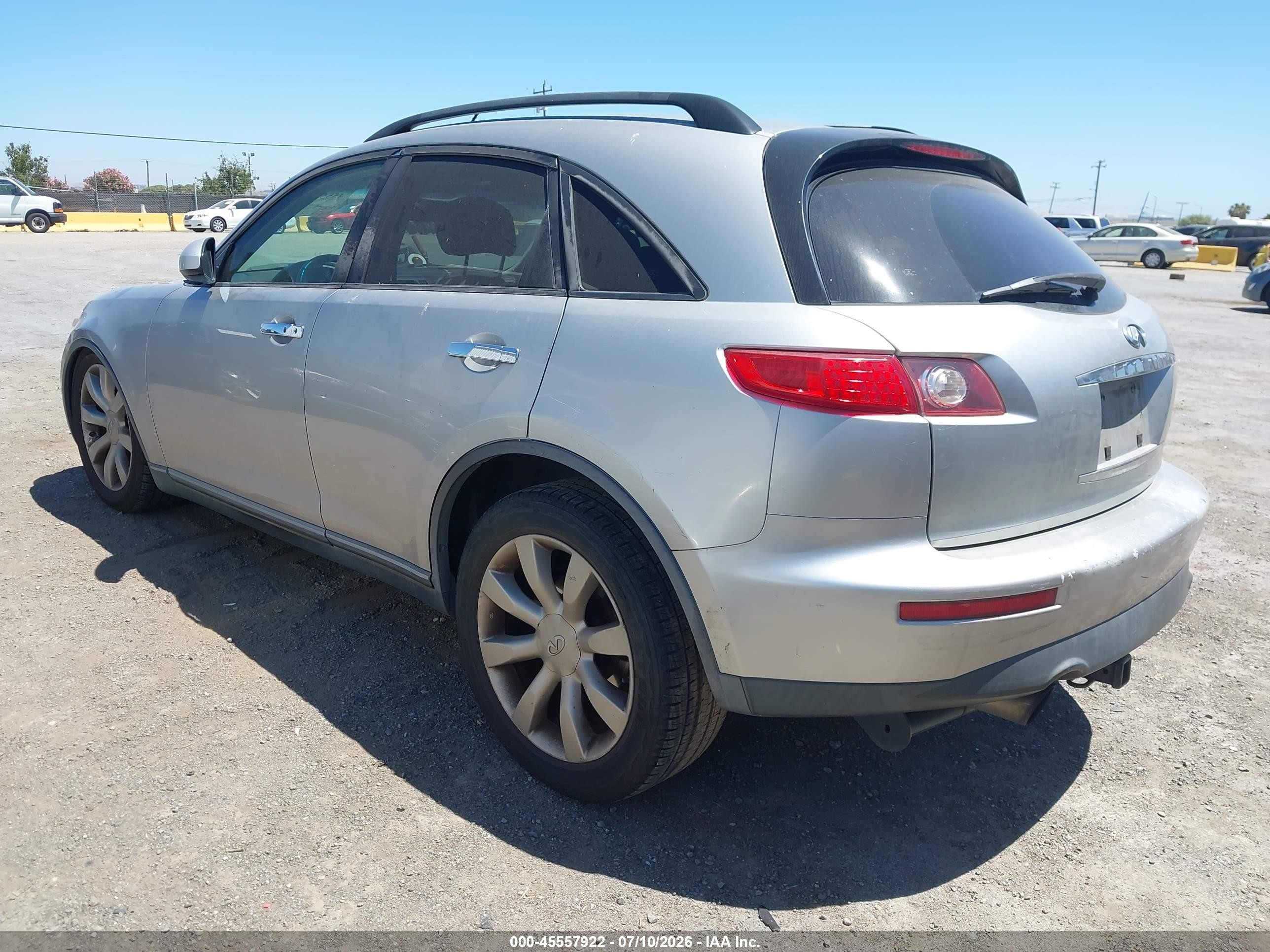 2003 Infiniti Fx45 Silver vin: JNRBS08W53X002981