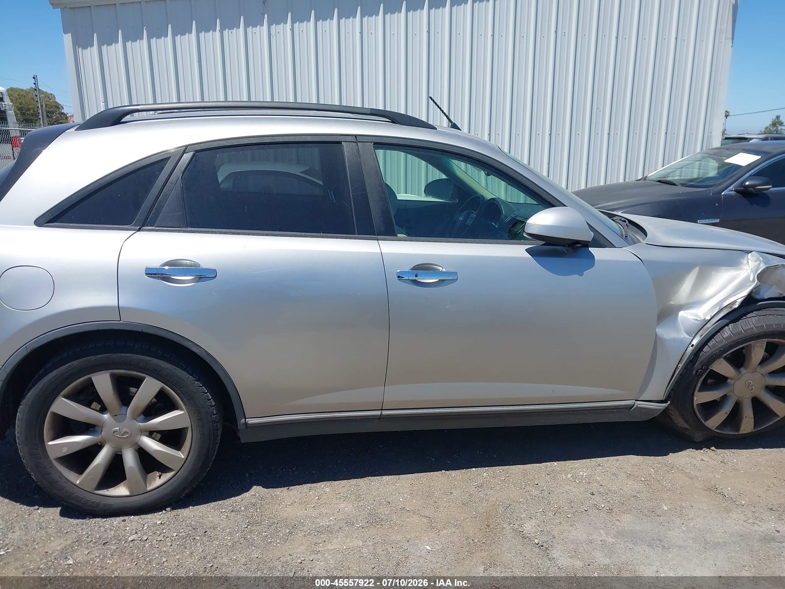 2003 Infiniti Fx45 Silver vin: JNRBS08W53X002981