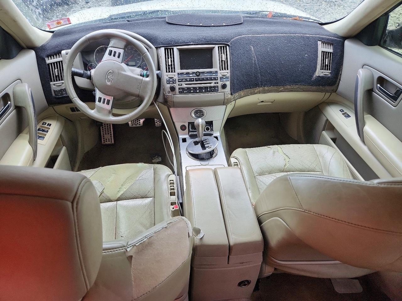 2005 Infiniti Fx45 Base White vin: JNRBS08W65X402289