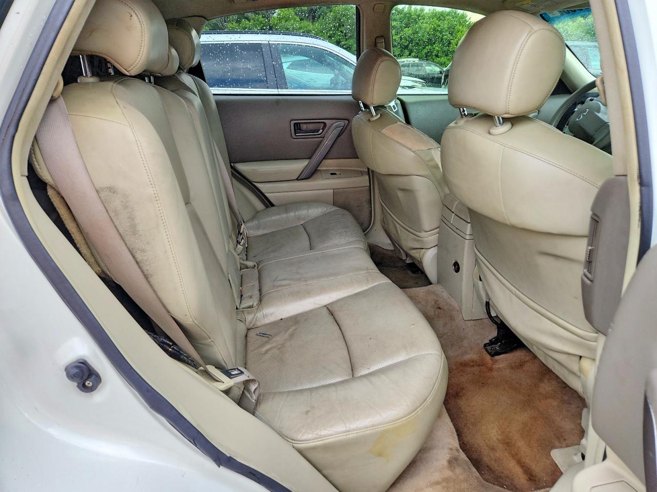 2005 Infiniti Fx45 Base White vin: JNRBS08W65X402289