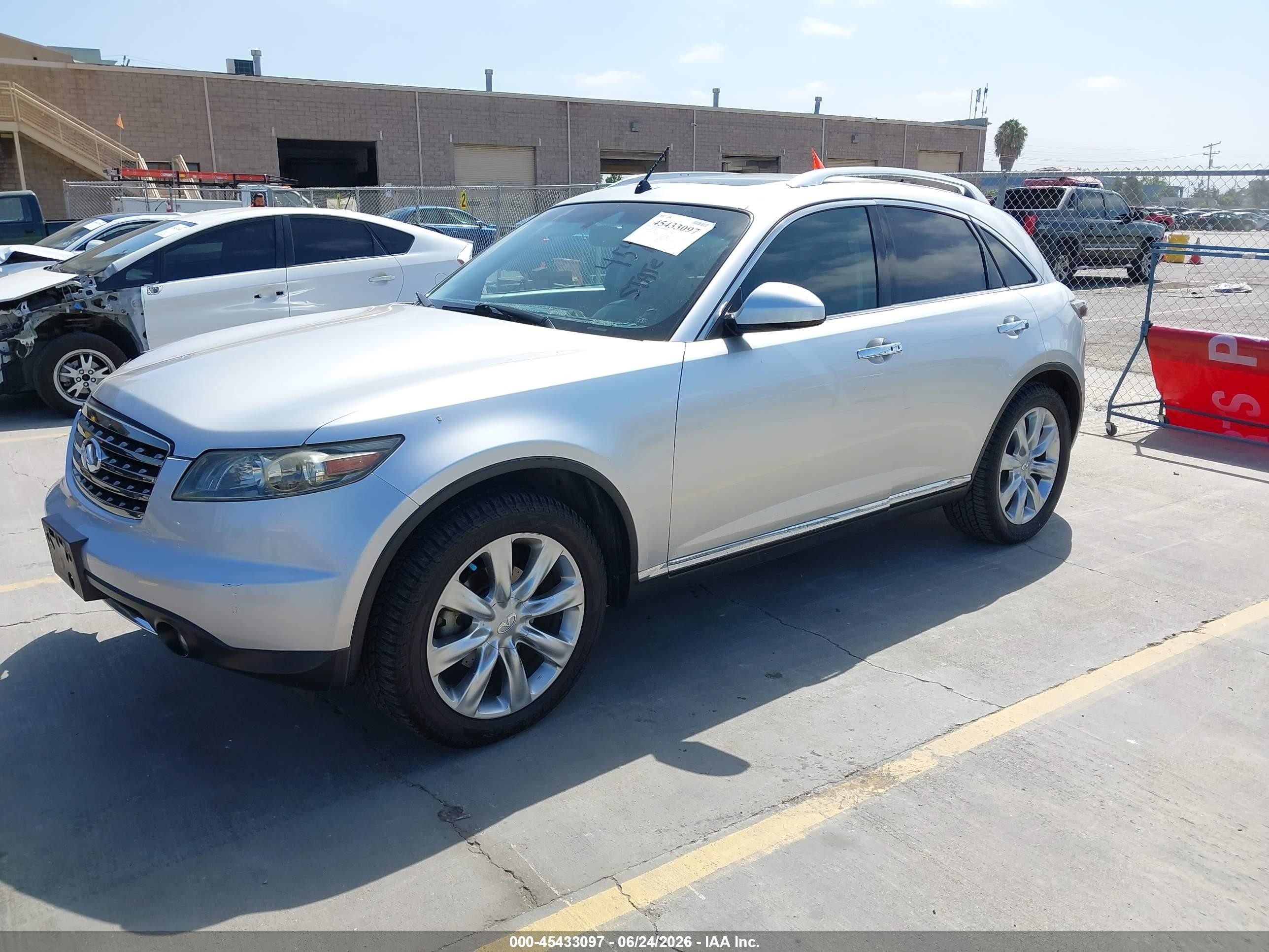 2007 Infiniti Fx45   Silver vin: JNRBS08W87X400191