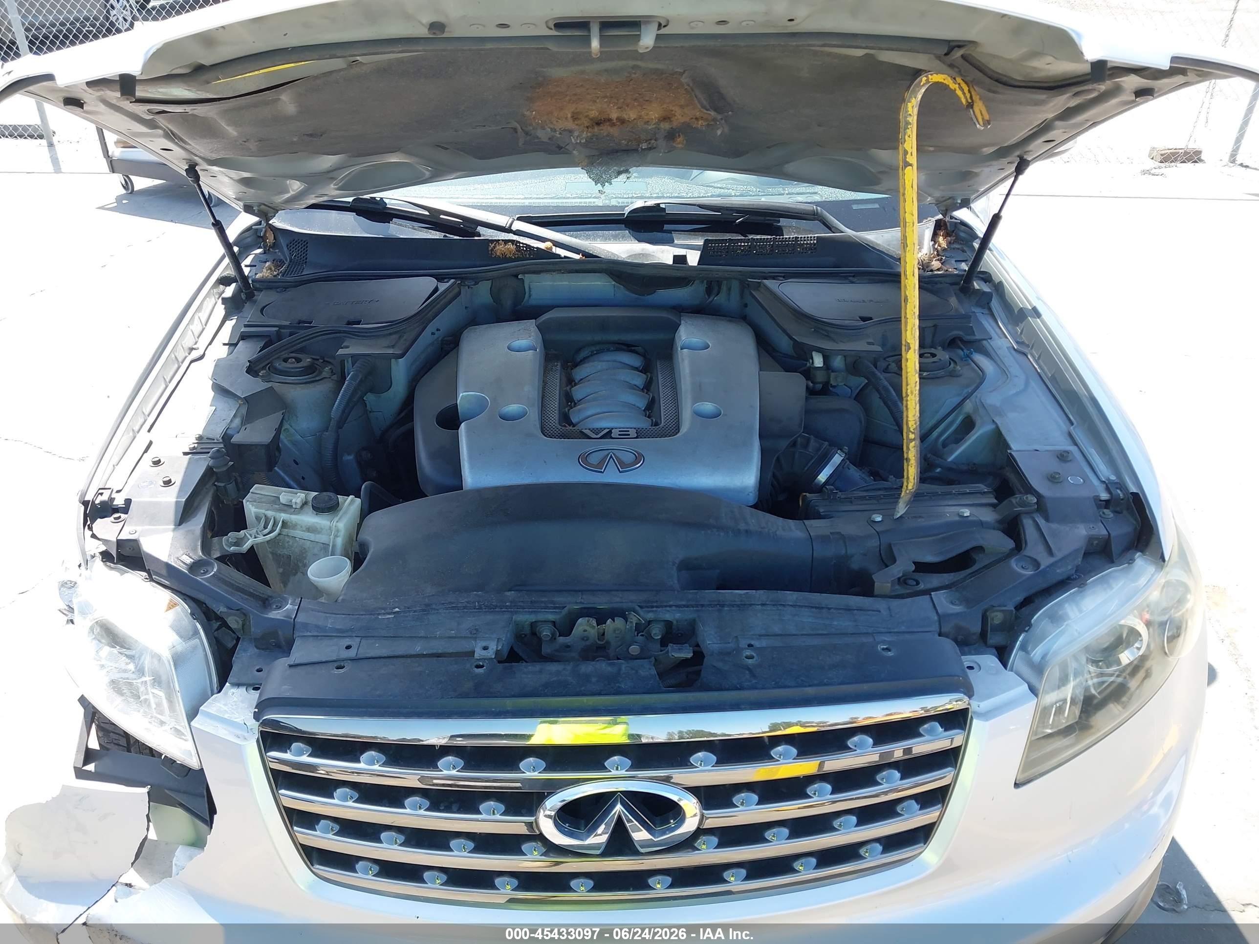 2007 Infiniti Fx45   Silver vin: JNRBS08W87X400191