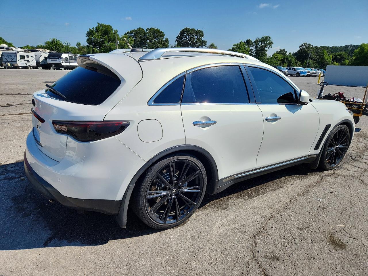 2009 Infiniti Fx50 Base White vin: JNRBS18W49M201620