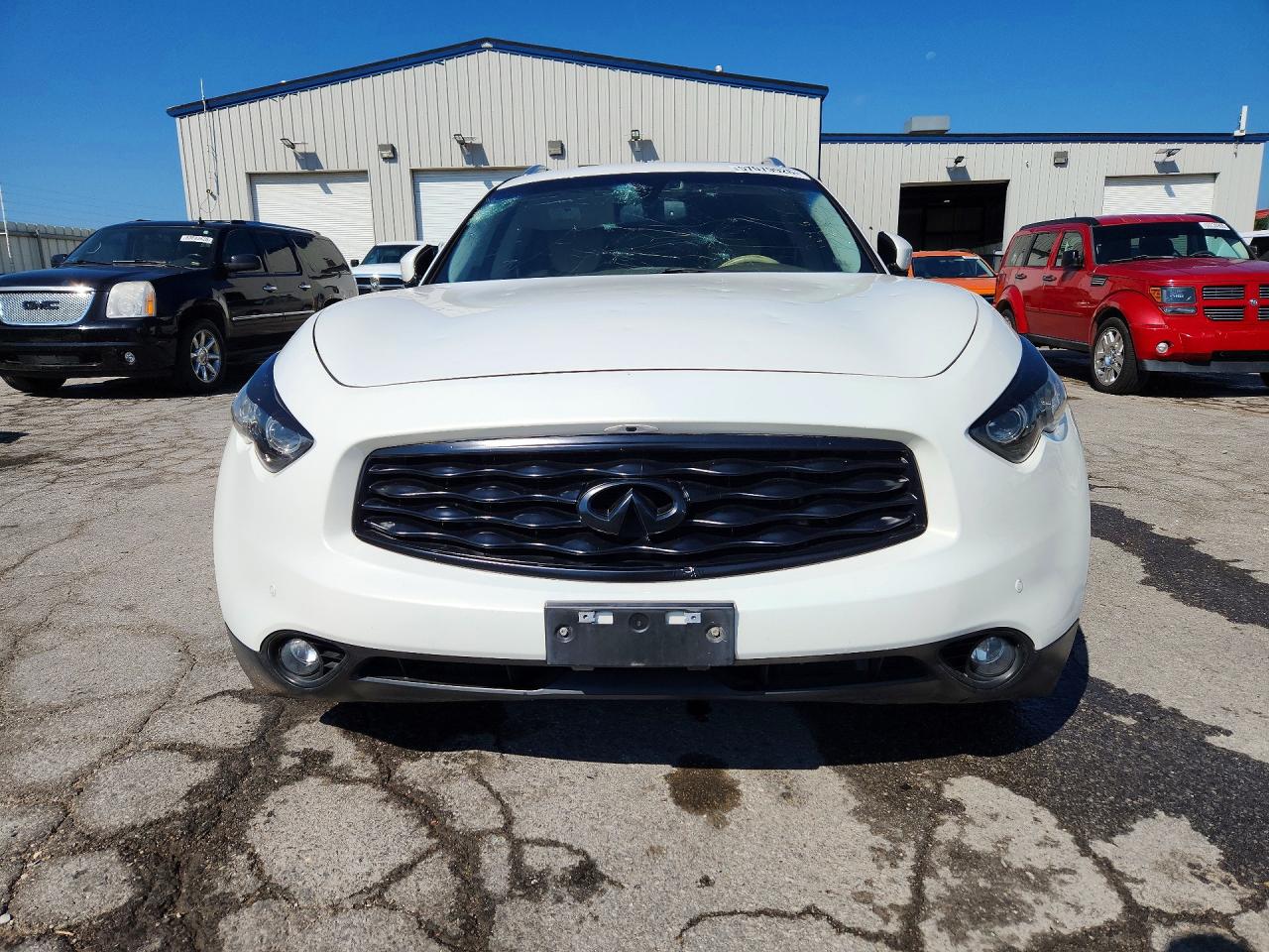 2009 Infiniti Fx50 Base White vin: JNRBS18W49M201620