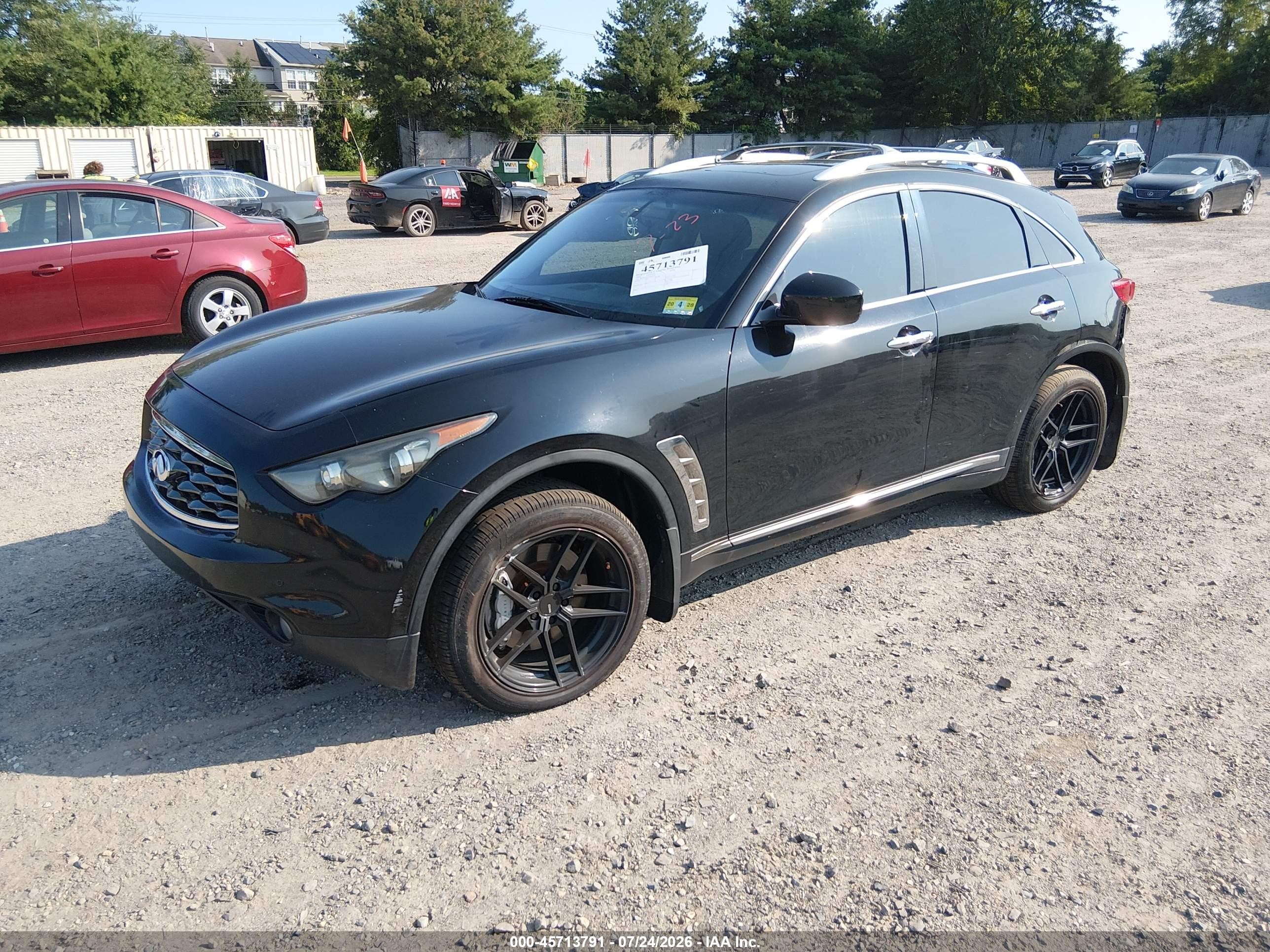 2009 Infiniti Fx50   Черный vin: JNRBS18W59M200721