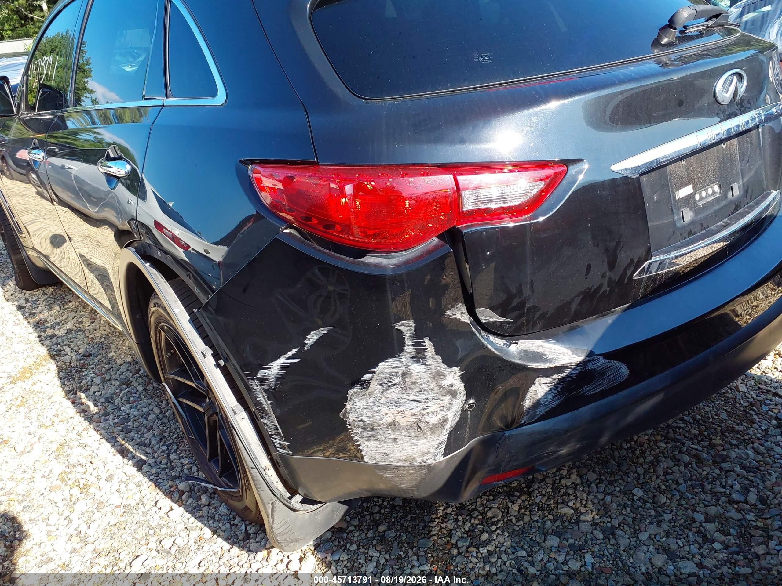 2009 Infiniti Fx50   Черный vin: JNRBS18W59M200721