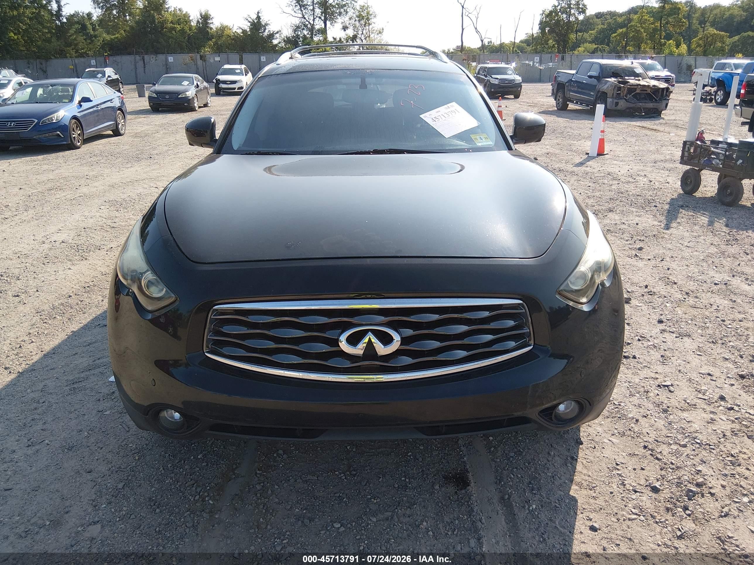 2009 Infiniti Fx50   Черный vin: JNRBS18W59M200721