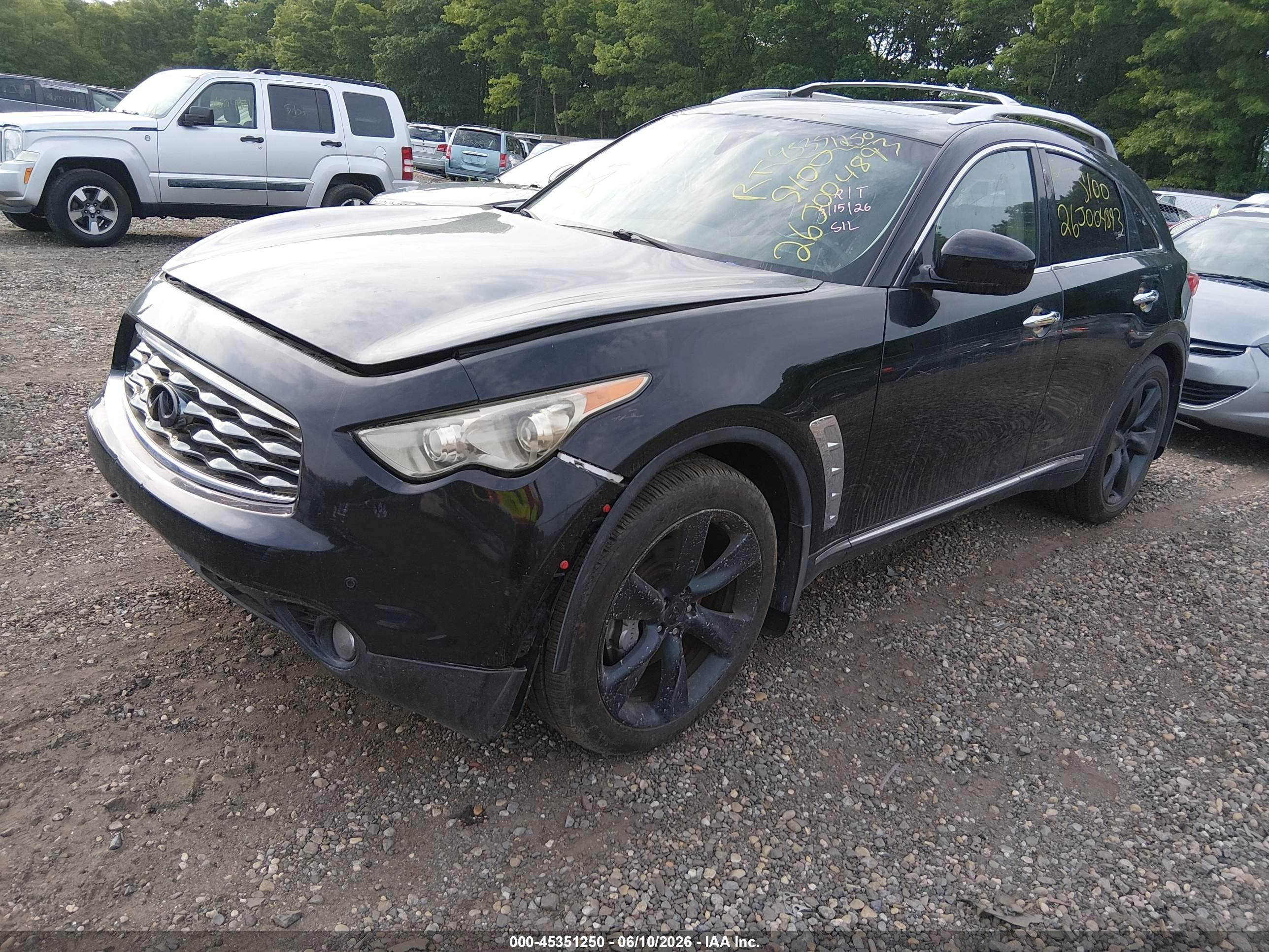 2009 Infiniti Fx50   Black vin: JNRBS18W59M201237