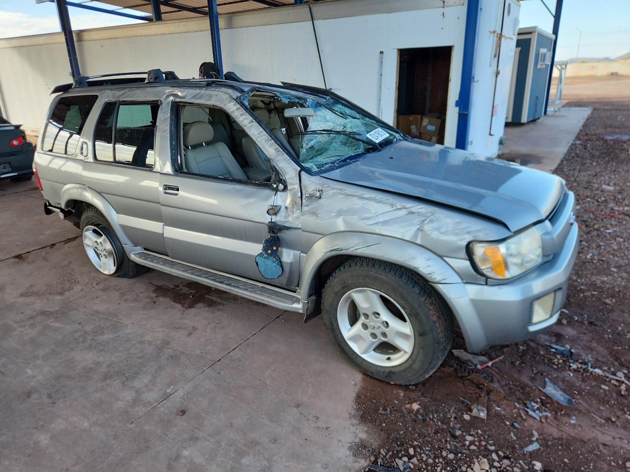 2001 Infiniti Qx4 Silver vin: JNRDR07Y71W109332