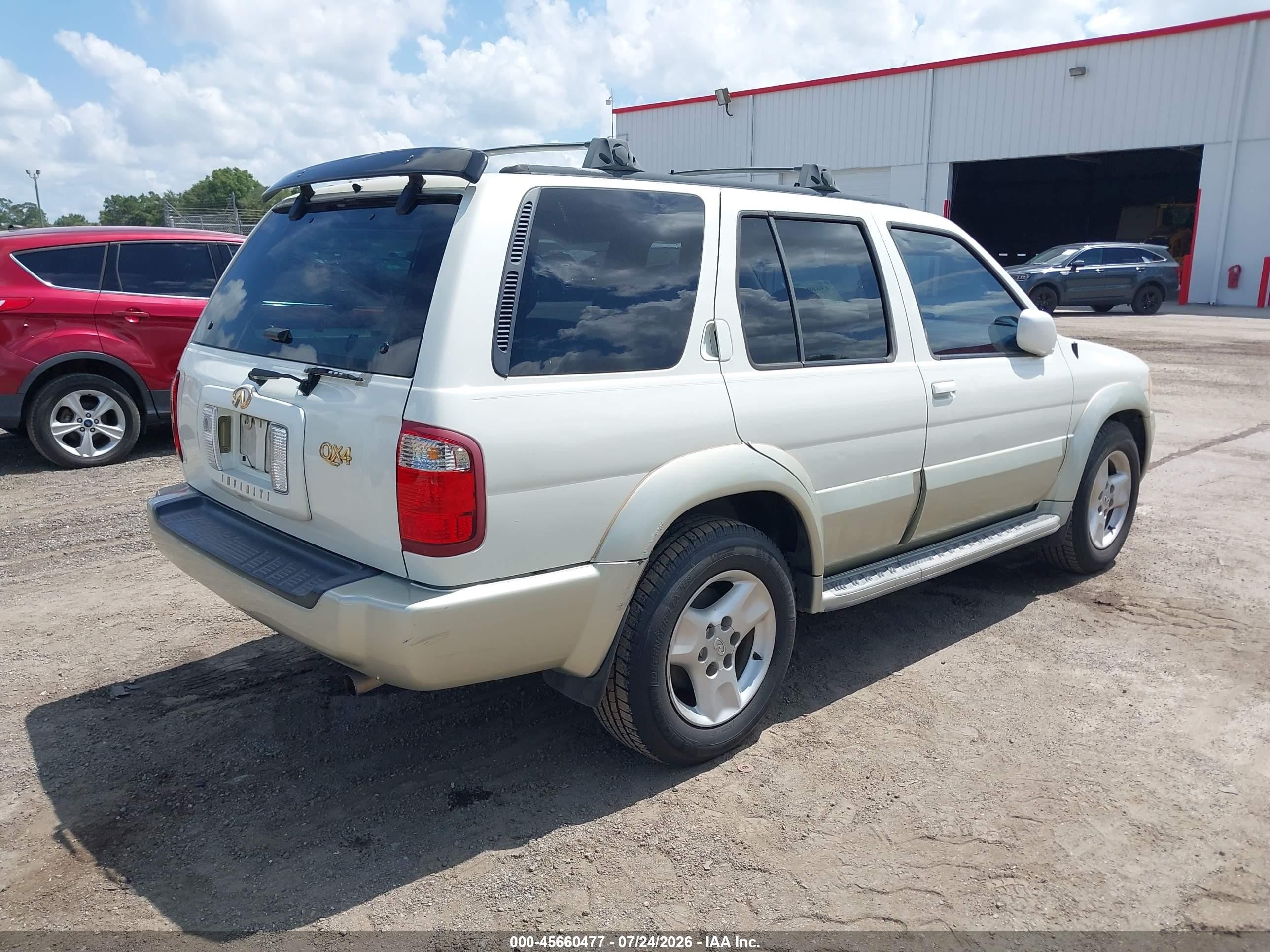 2002 Infiniti Qx4 Luxury White vin: JNRDR09X42W211371