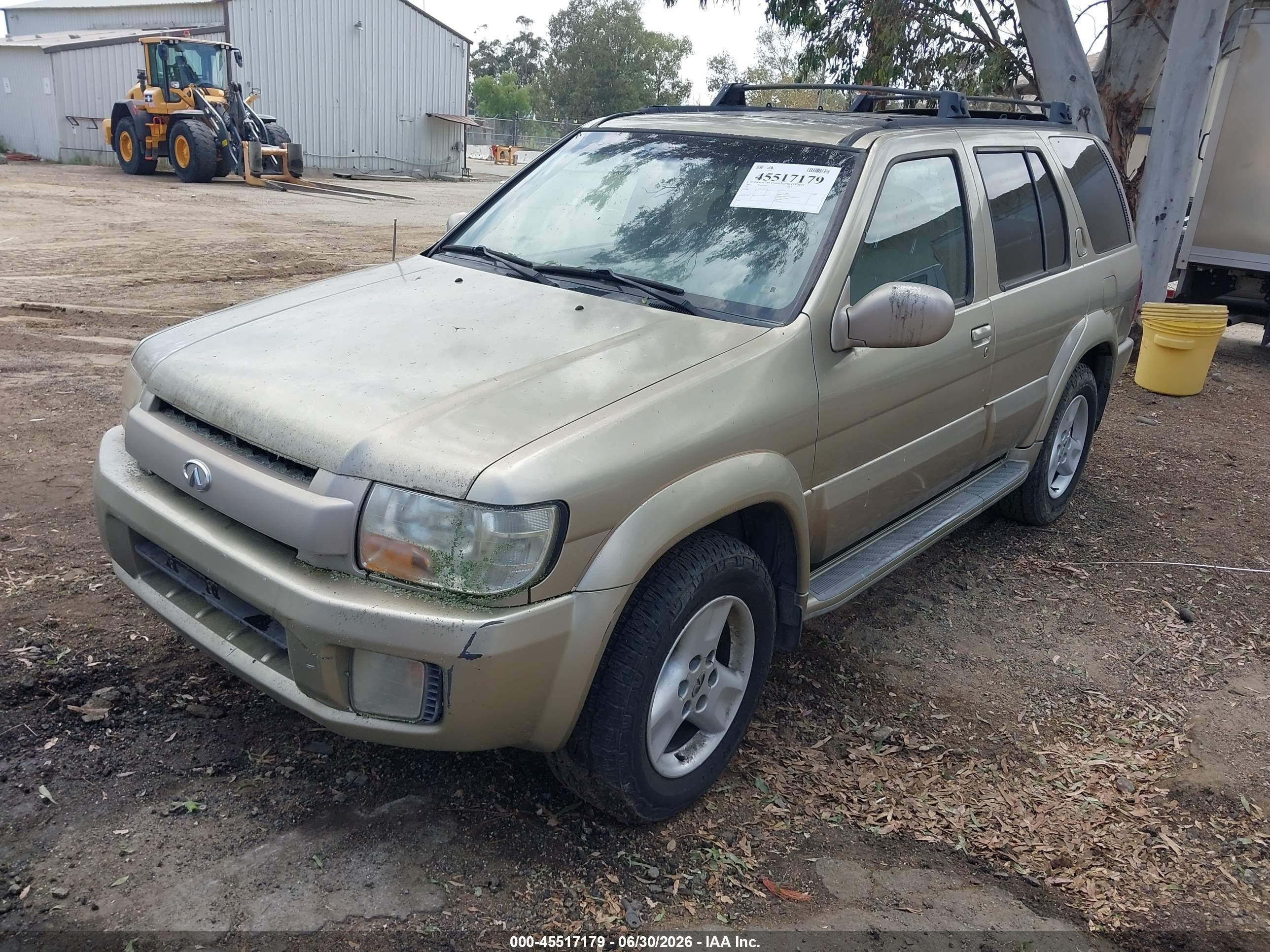 2002 Infiniti Qx4 Luxury Gold vin: JNRDR09X62W210674