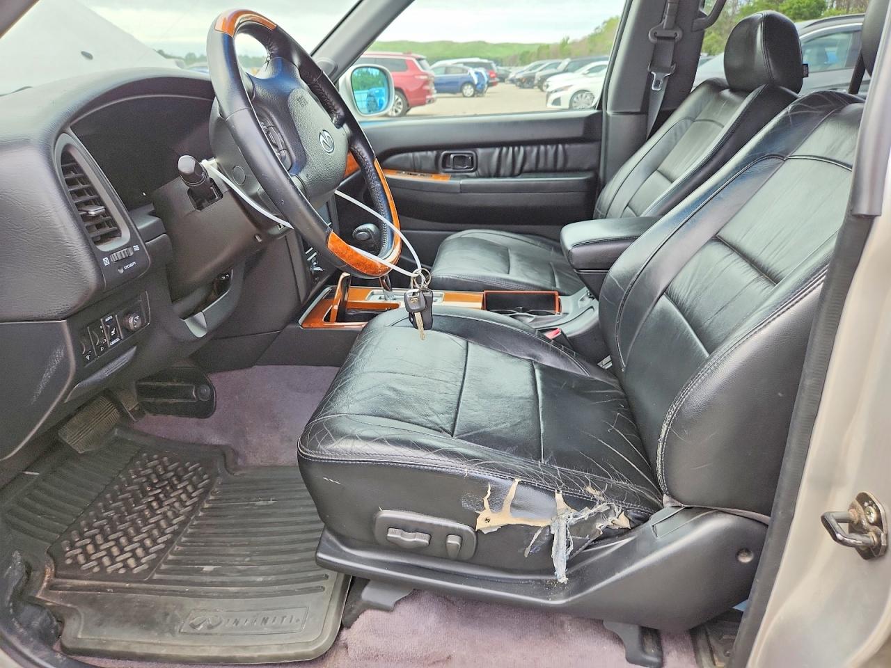 2003 Infiniti Qx4 Base Silver vin: JNRDR09Y13W300812