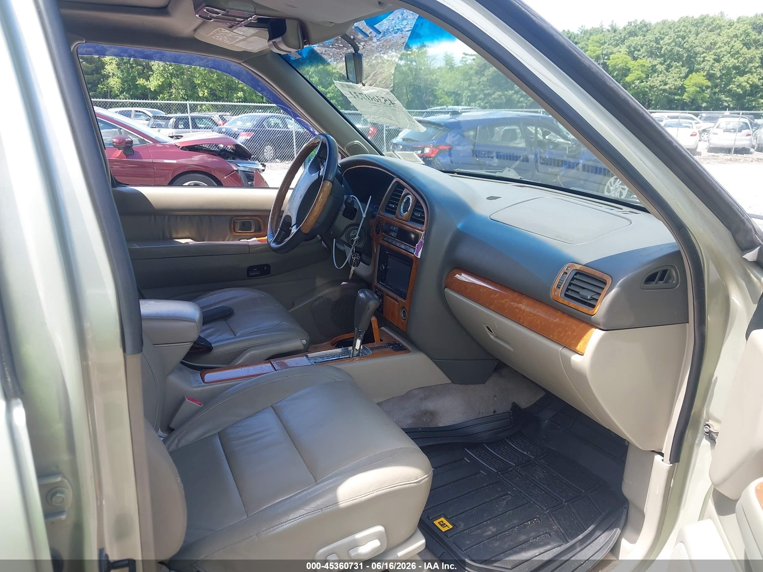 2001 Infiniti Qx4 Luxury Gold vin: JNRDR09Y41W214956