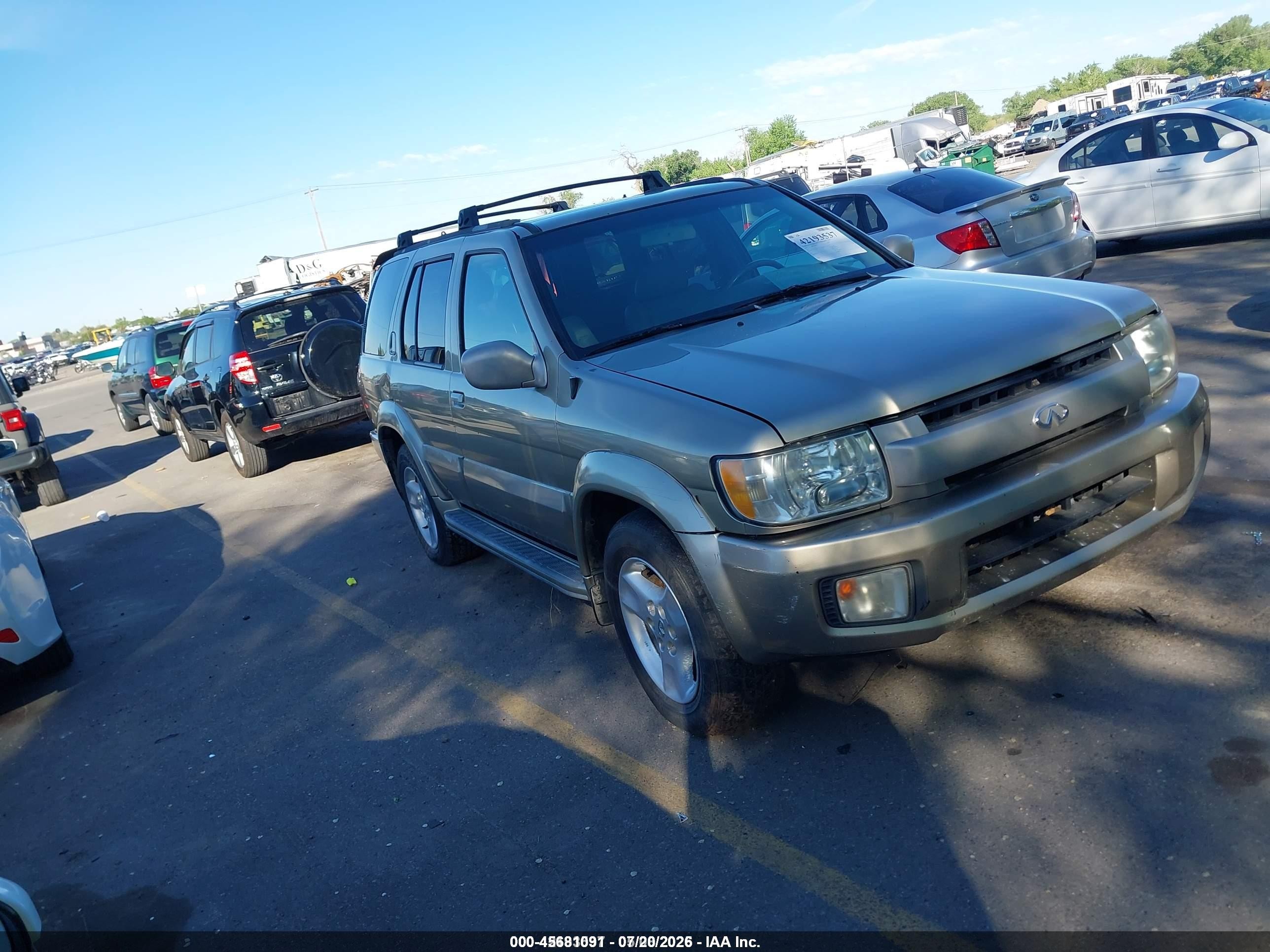 2002 Infiniti Qx4 Luxury Gold vin: JNRDR09Y52W262077