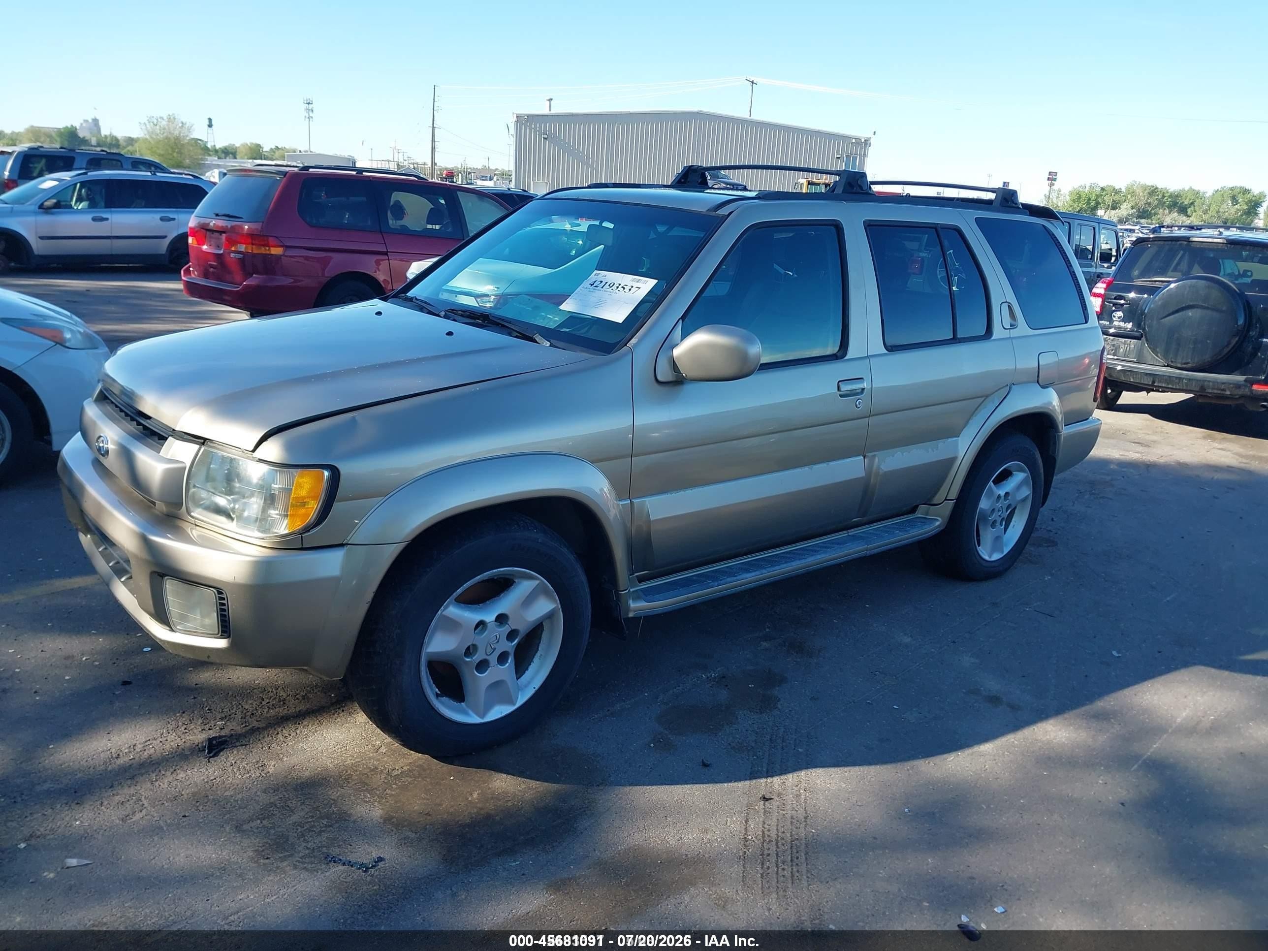 2002 Infiniti Qx4 Luxury Gold vin: JNRDR09Y52W262077