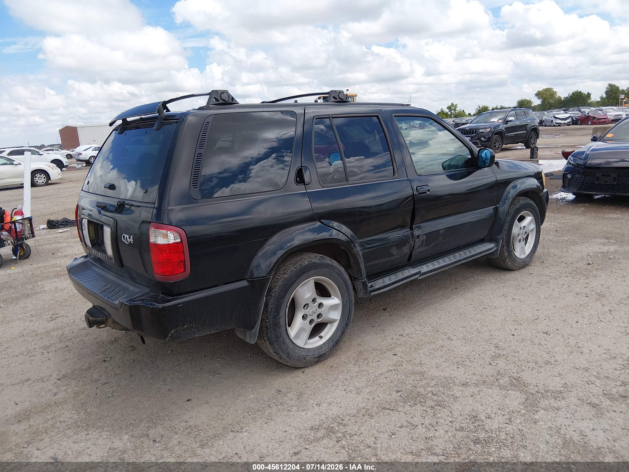 2001 Infiniti Qx4 Luxury Black vin: JNRDR09Y71W224705
