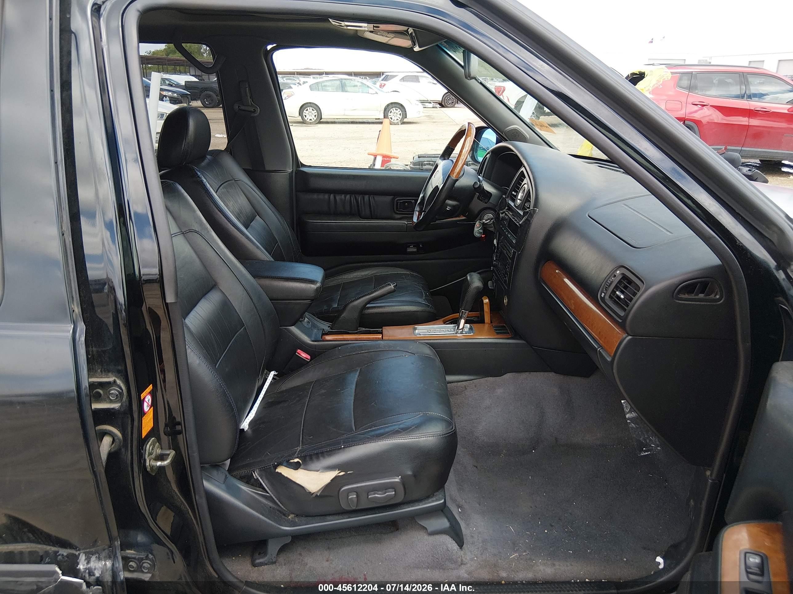 2001 Infiniti Qx4 Luxury Black vin: JNRDR09Y71W224705