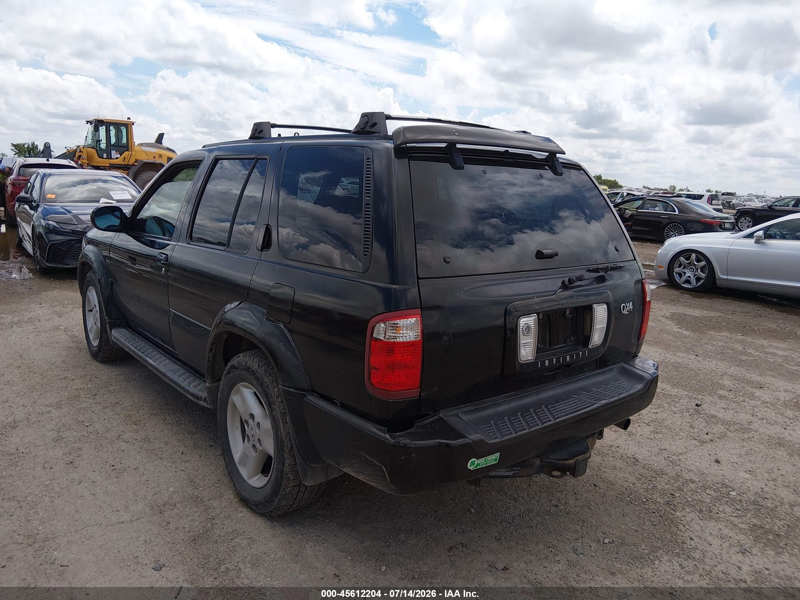 2001 Infiniti Qx4 Luxury Black vin: JNRDR09Y71W224705