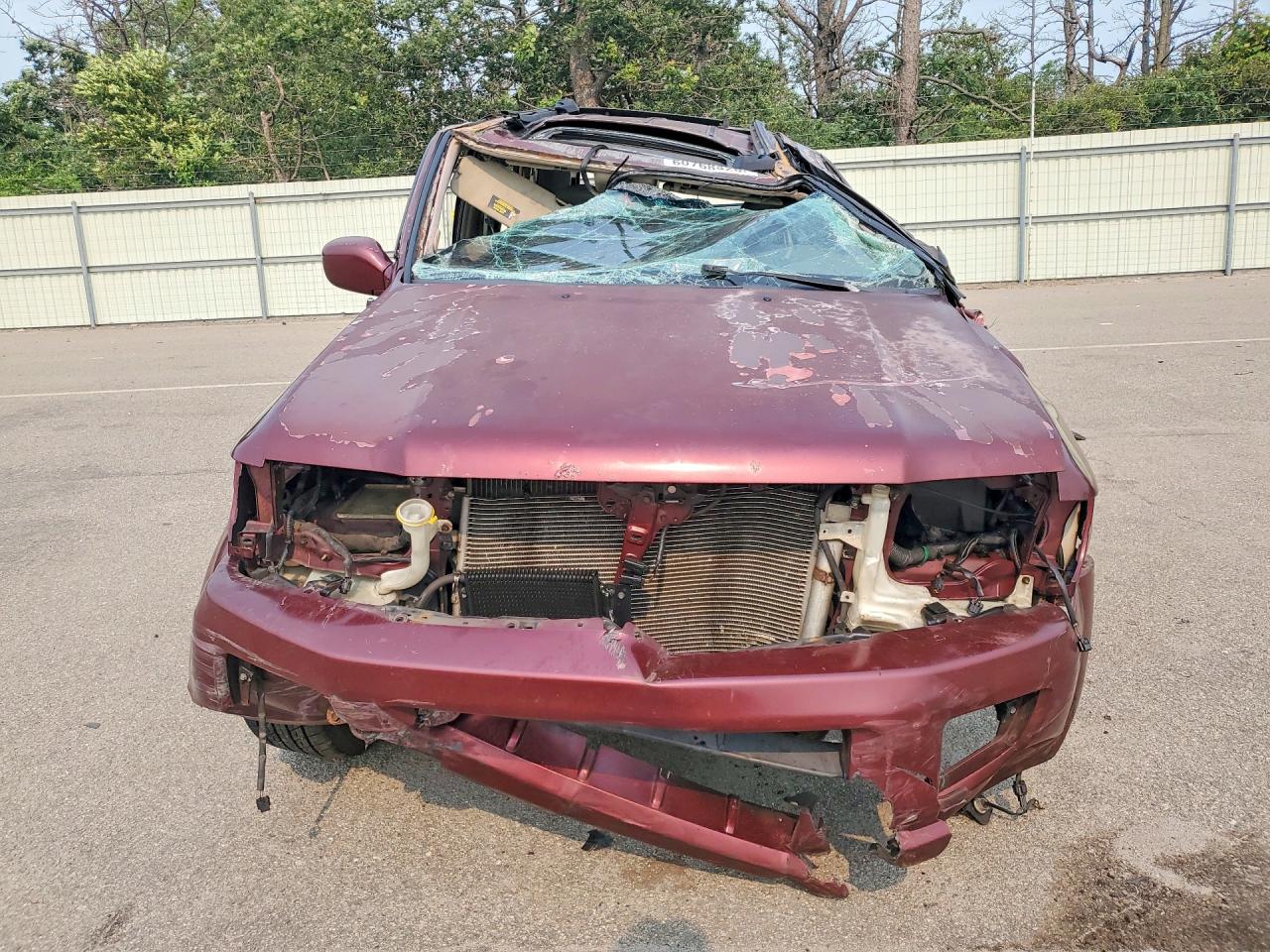 2002 Infiniti Qx4 Base Maroon vin: JNRDR09Y72W253705