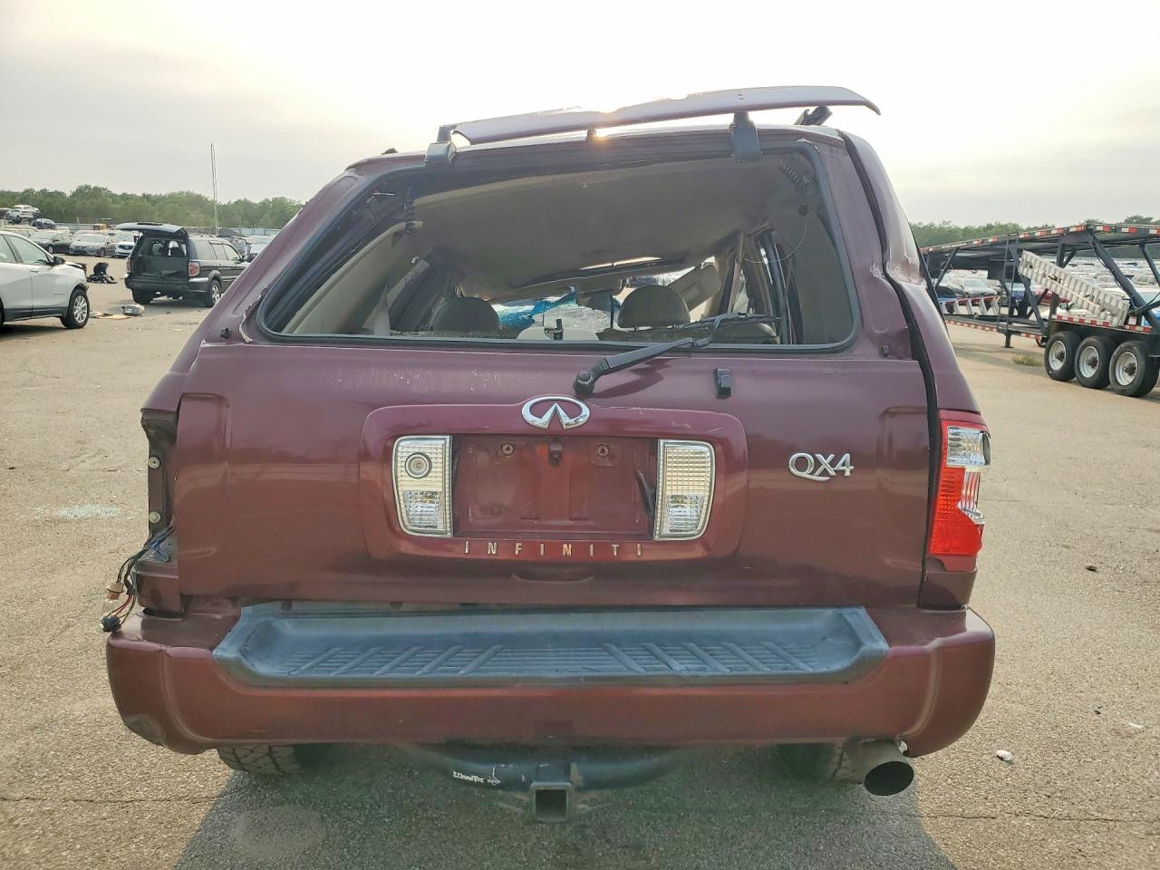 2002 Infiniti Qx4 Base Maroon vin: JNRDR09Y72W253705