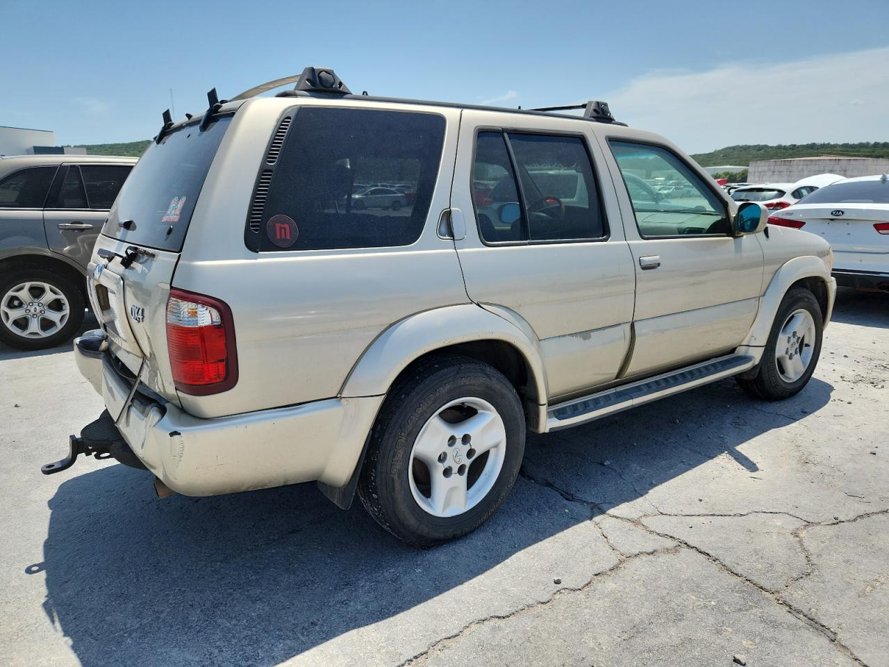 2001 Infiniti Qx4 Base Tan vin: JNRDR09Y91W222535