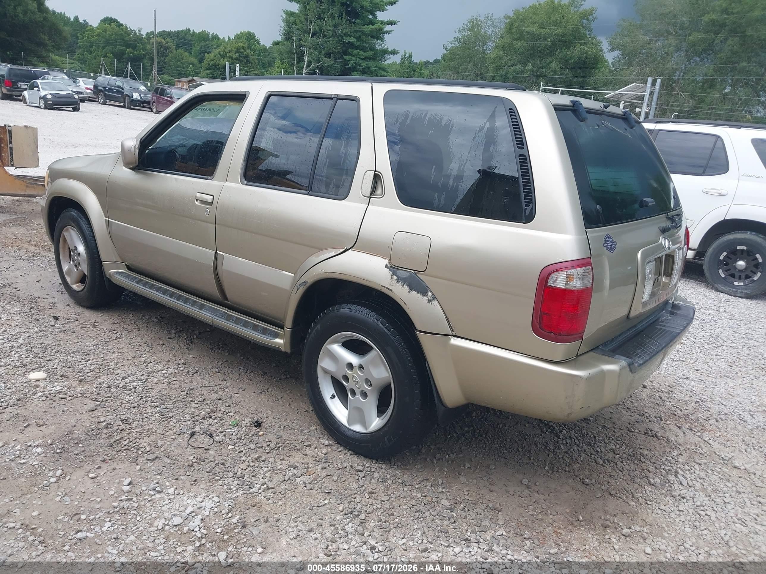 2002 Infiniti Qx4 Luxury Gold vin: JNRDR09YX2W255285