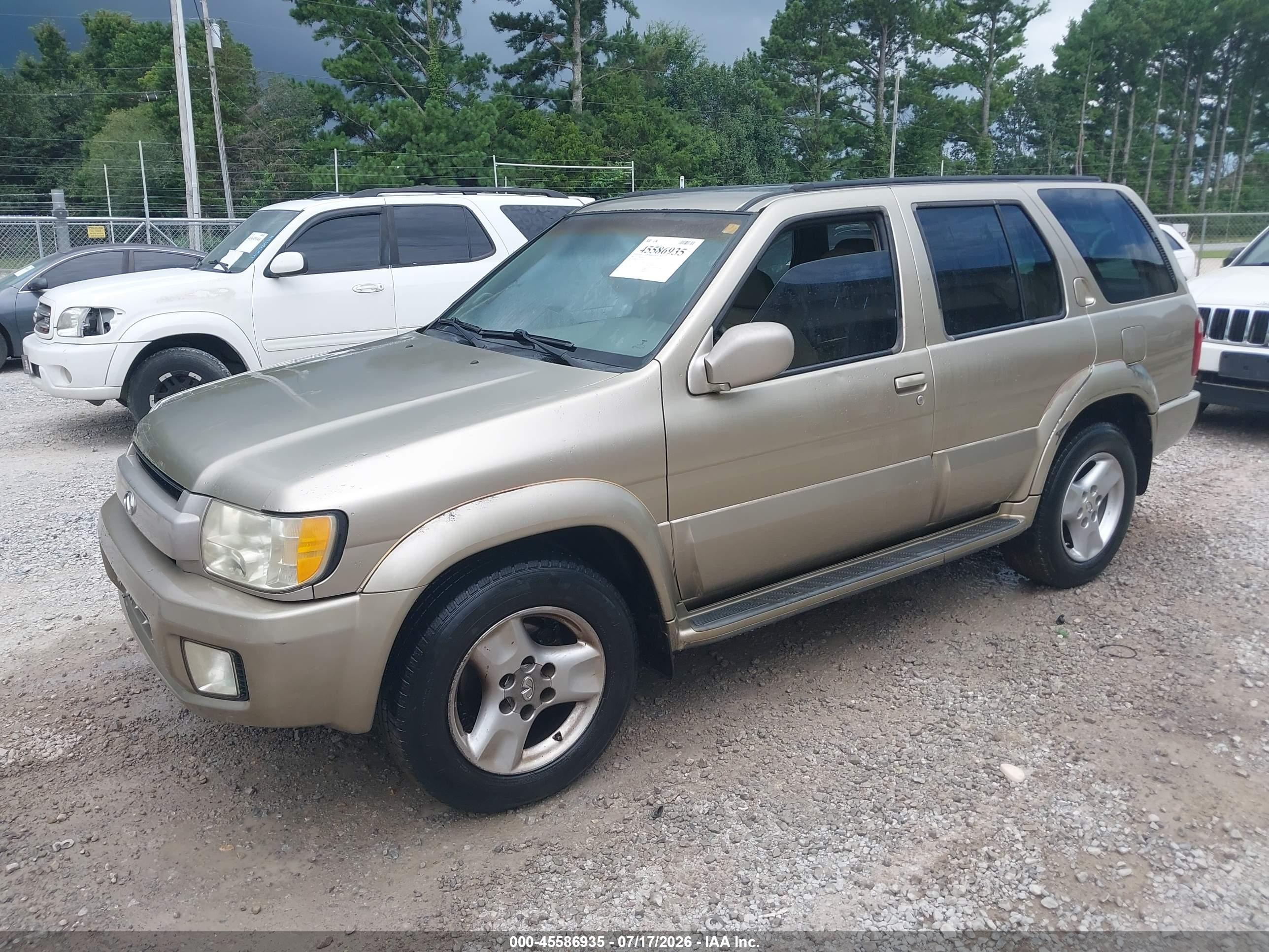 2002 Infiniti Qx4 Luxury Gold vin: JNRDR09YX2W255285