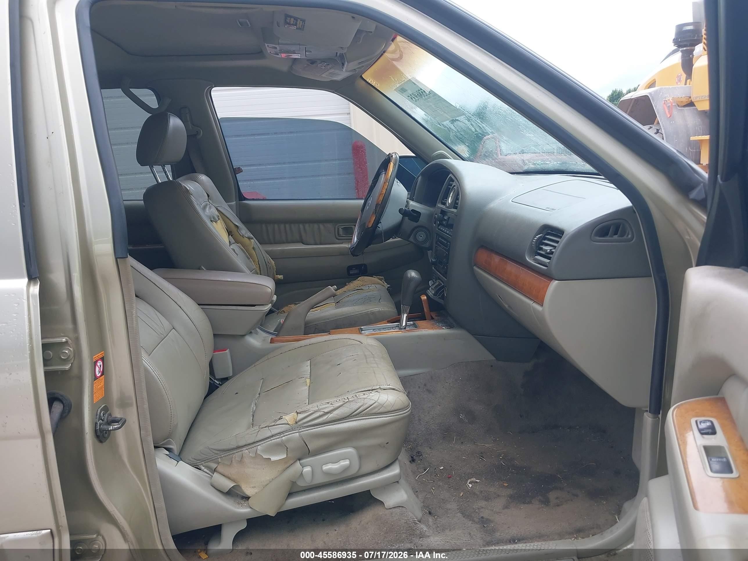 2002 Infiniti Qx4 Luxury Gold vin: JNRDR09YX2W255285